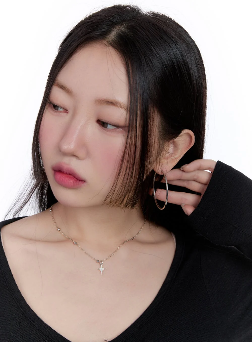 Elegant Hoop Earrings CJ513 - Image 7