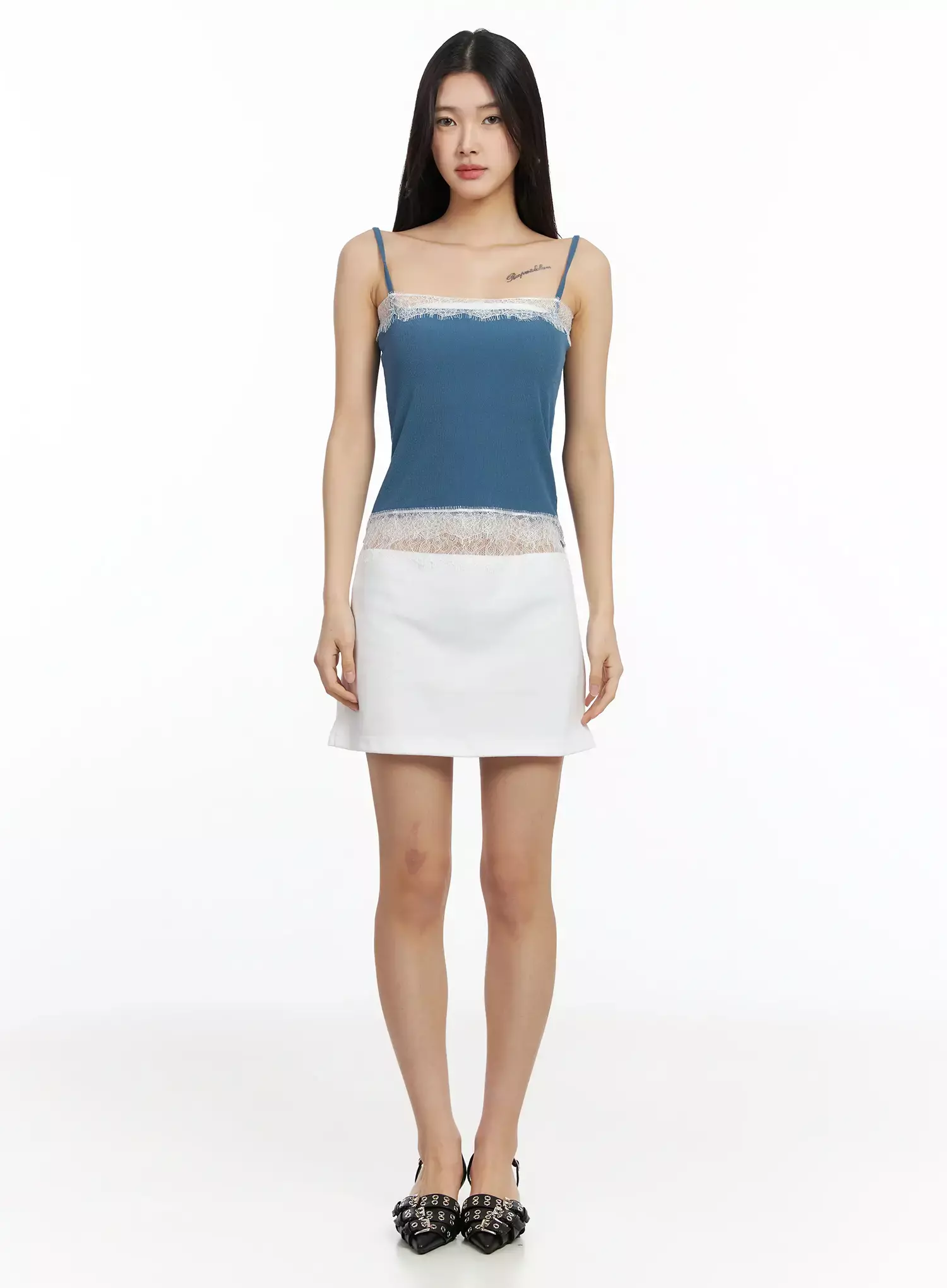 Elegant Lace Detail Cami Top IA508 - Image 14