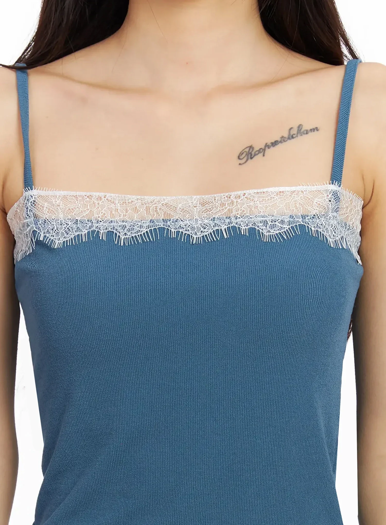 Elegant Lace Detail Cami Top IA508 - Image 4