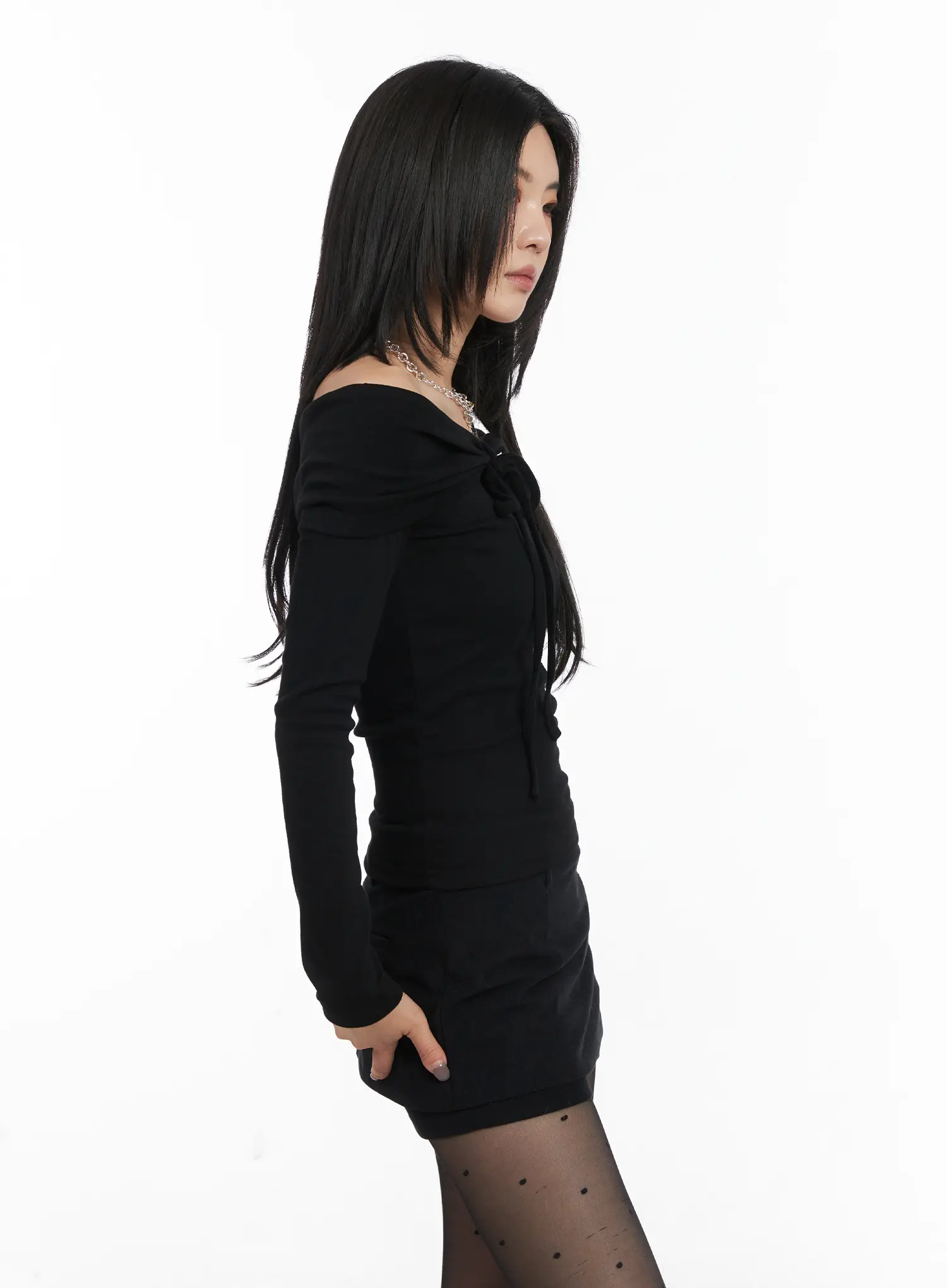 Elegant Off-Shoulder Long Sleeve Top CD508 - Image 5