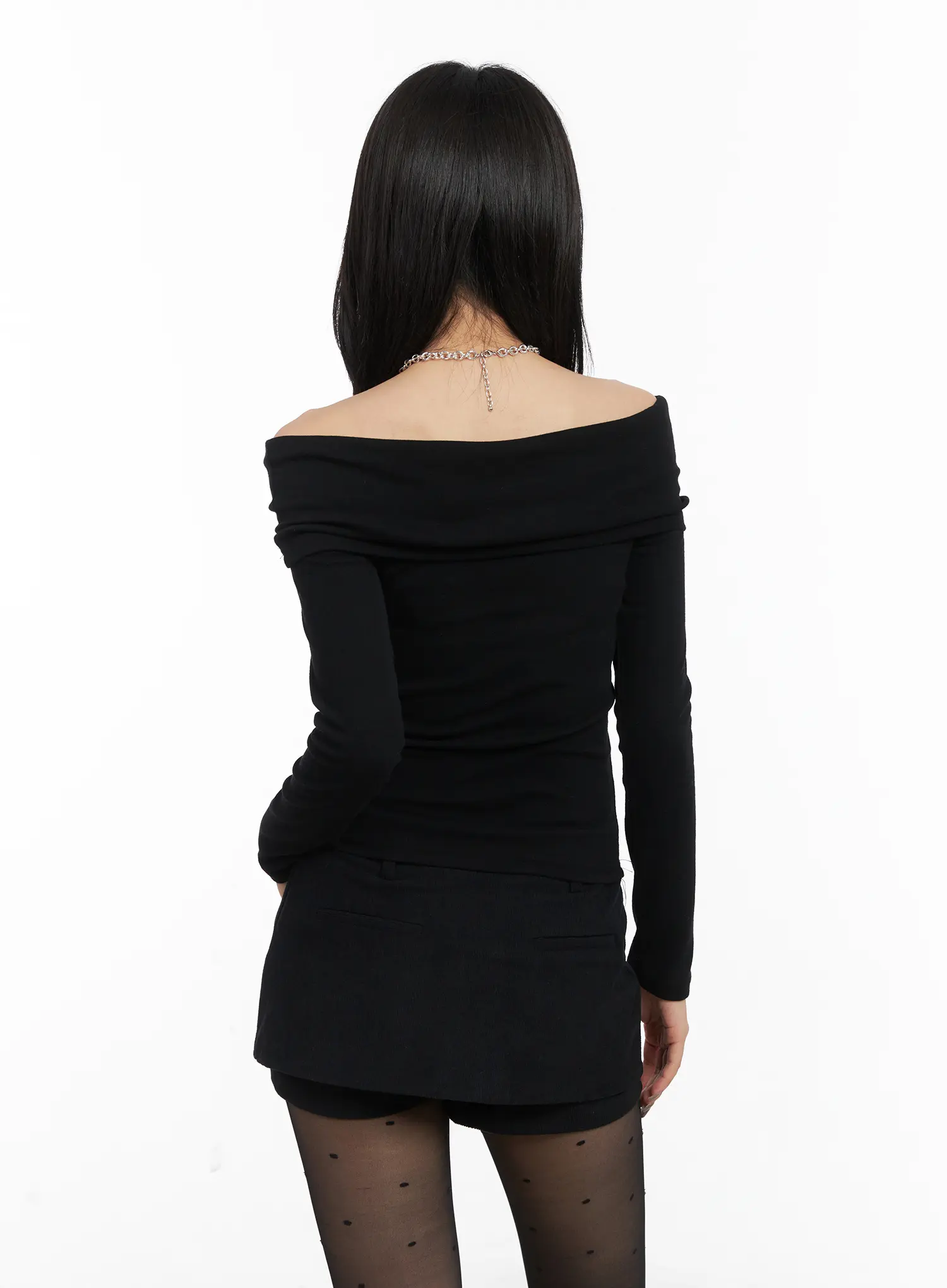 Elegant Off-Shoulder Long Sleeve Top CD508 - Image 7