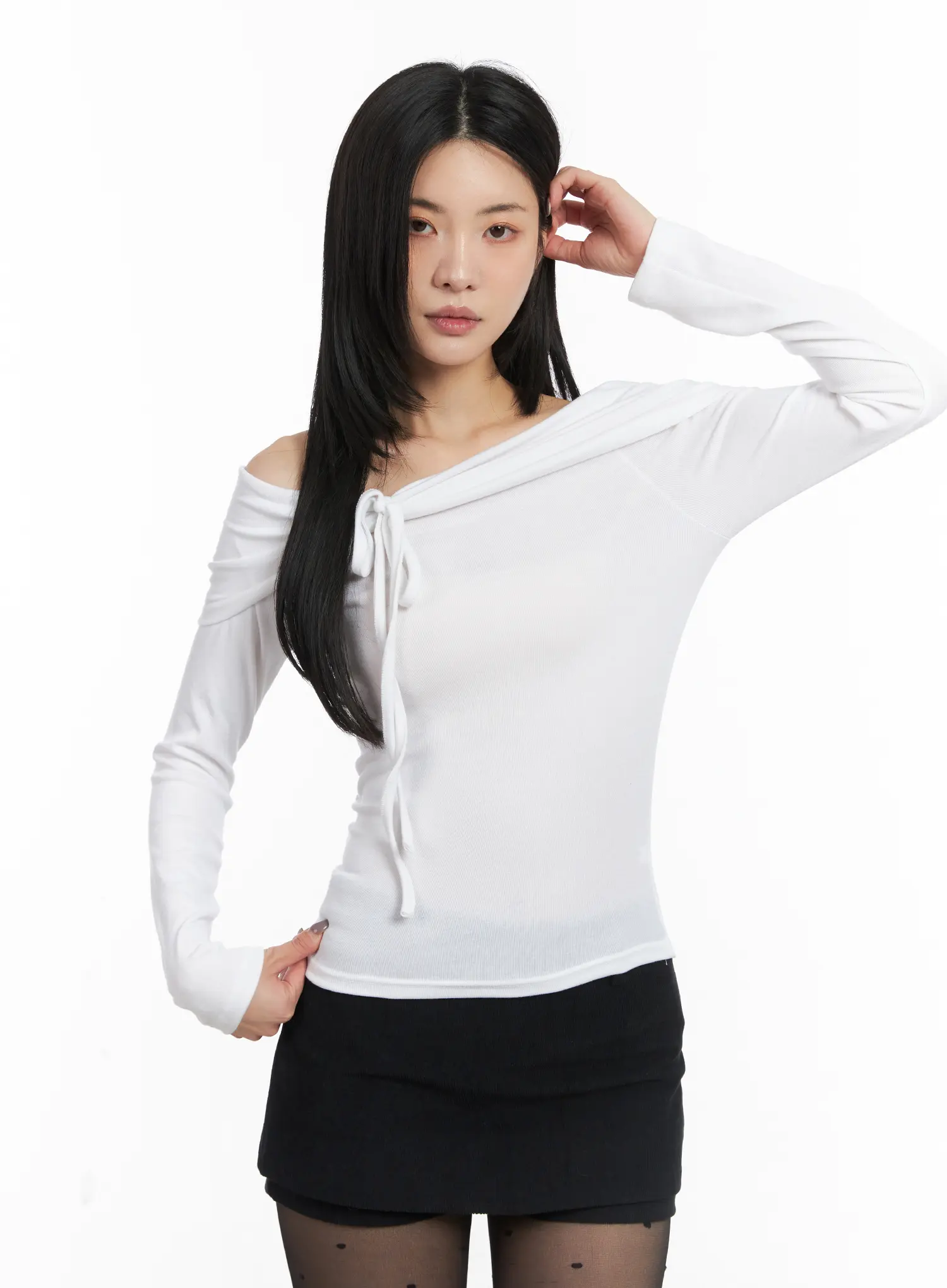Elegant Off-Shoulder Long Sleeve Top CD508 - Image 8