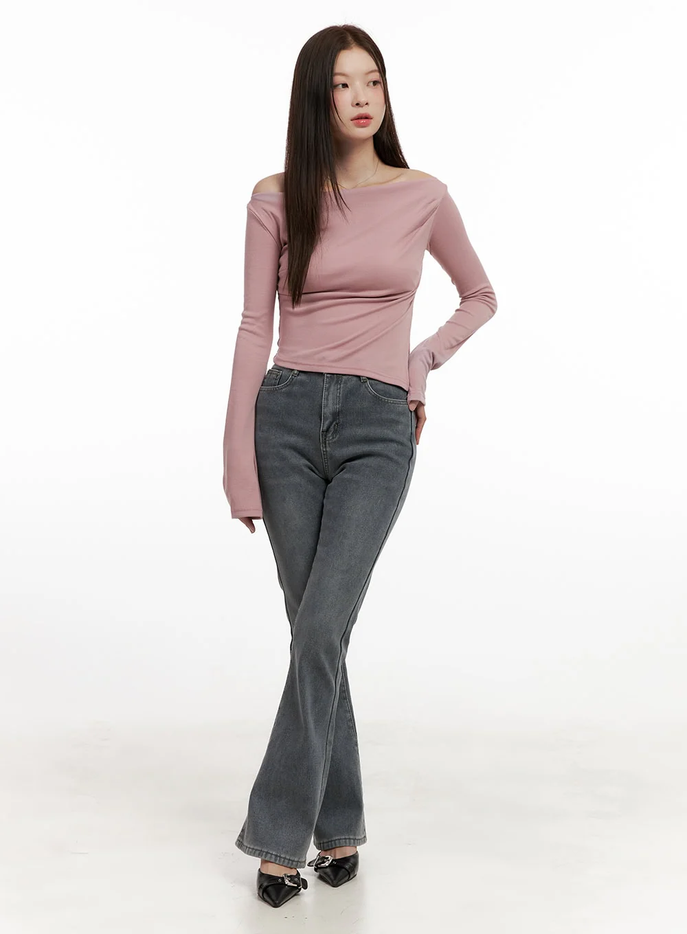 Elegant One-Shoulder Top ON422 - Image 2