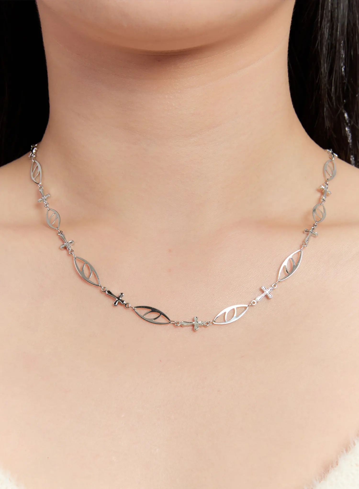 Elegant Oval Necklace IN528