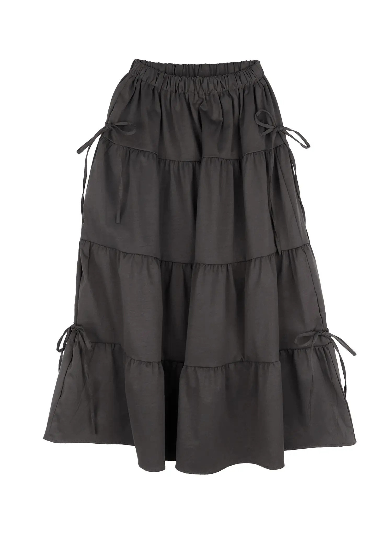 Elegant Ribbon Maxi Skirt F502 - Image 11