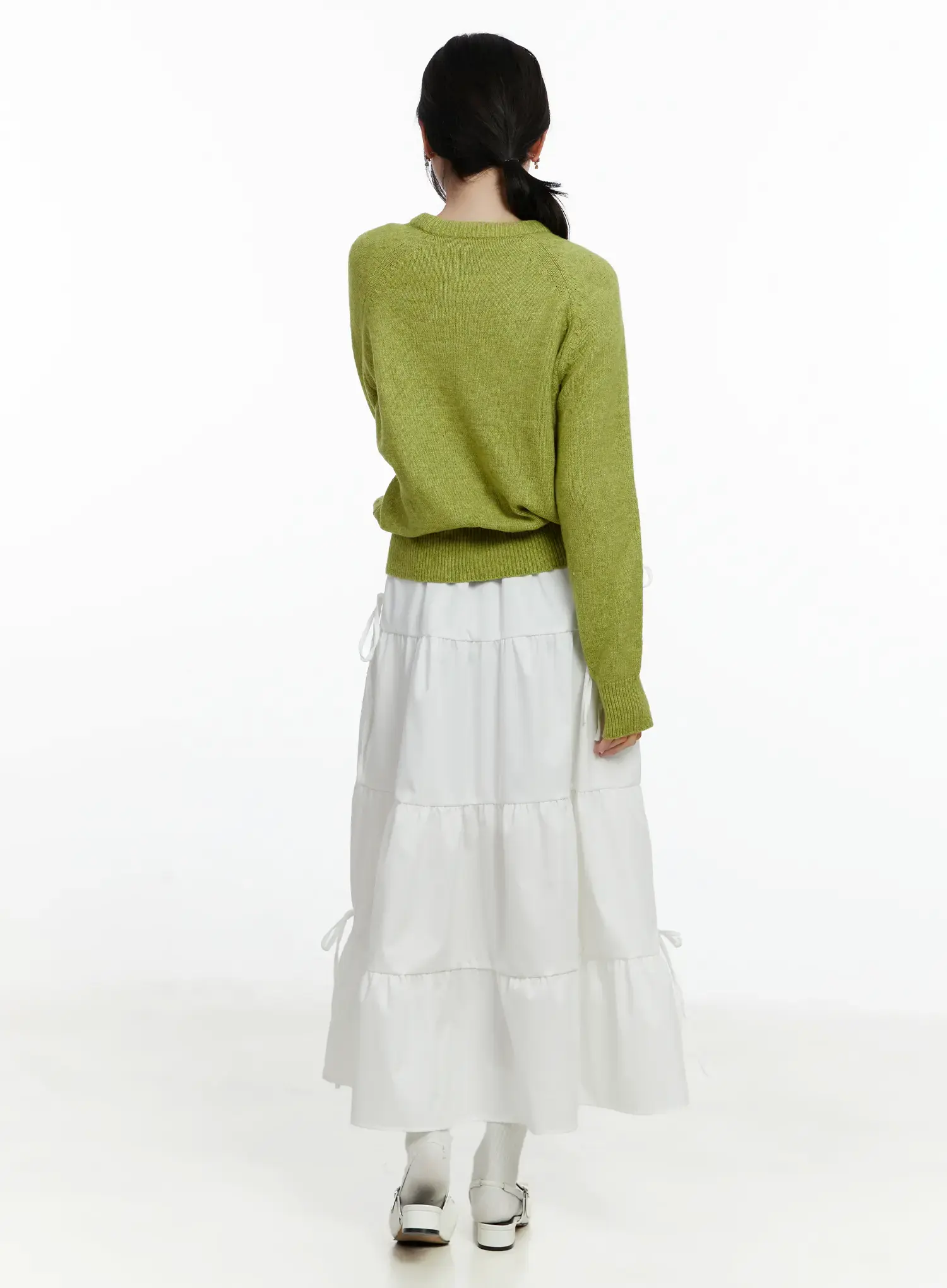 Elegant Ribbon Maxi Skirt F502 - Image 8