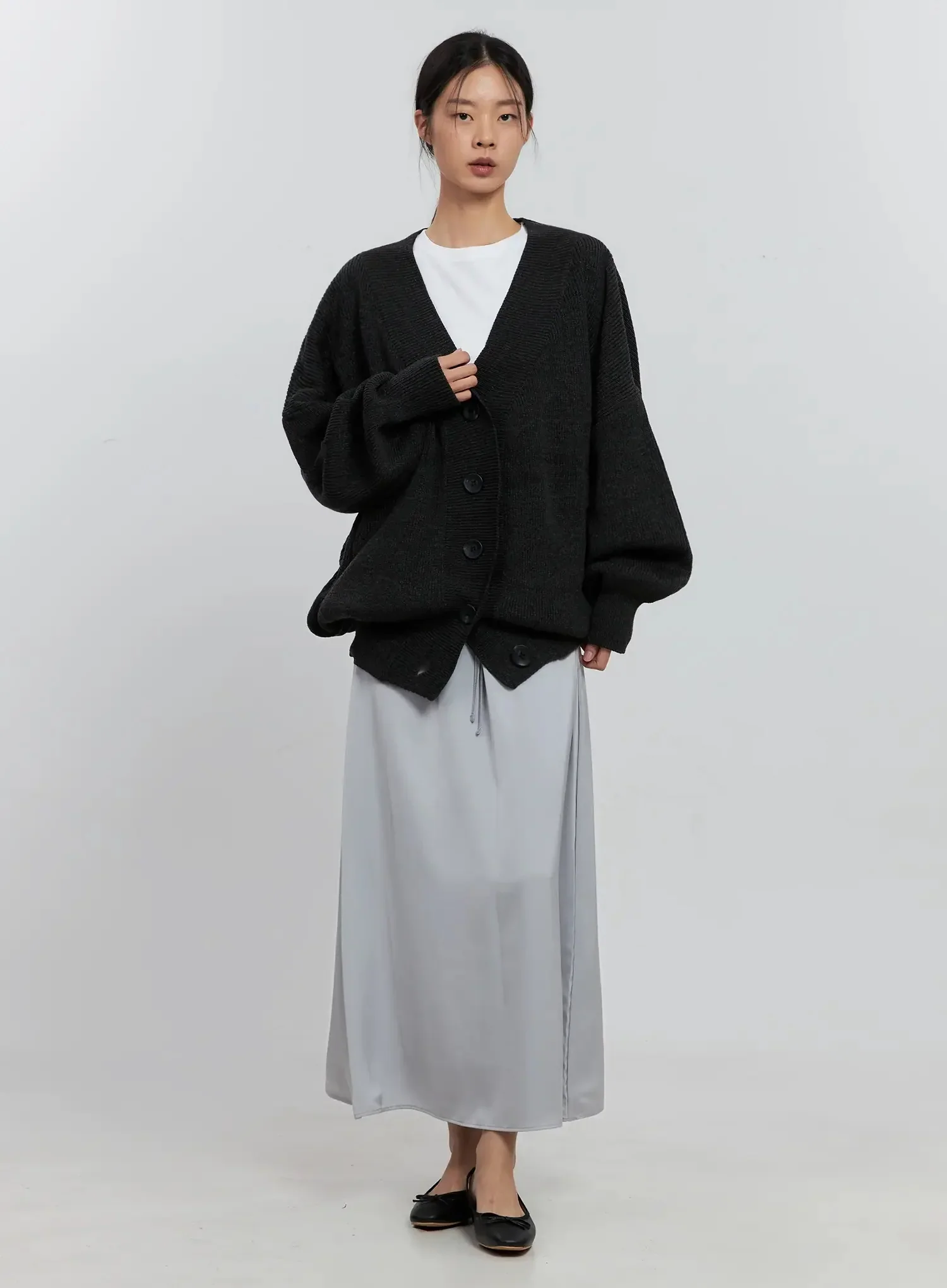 Elegant Satin Maxi Skirt IS516 - Image 13