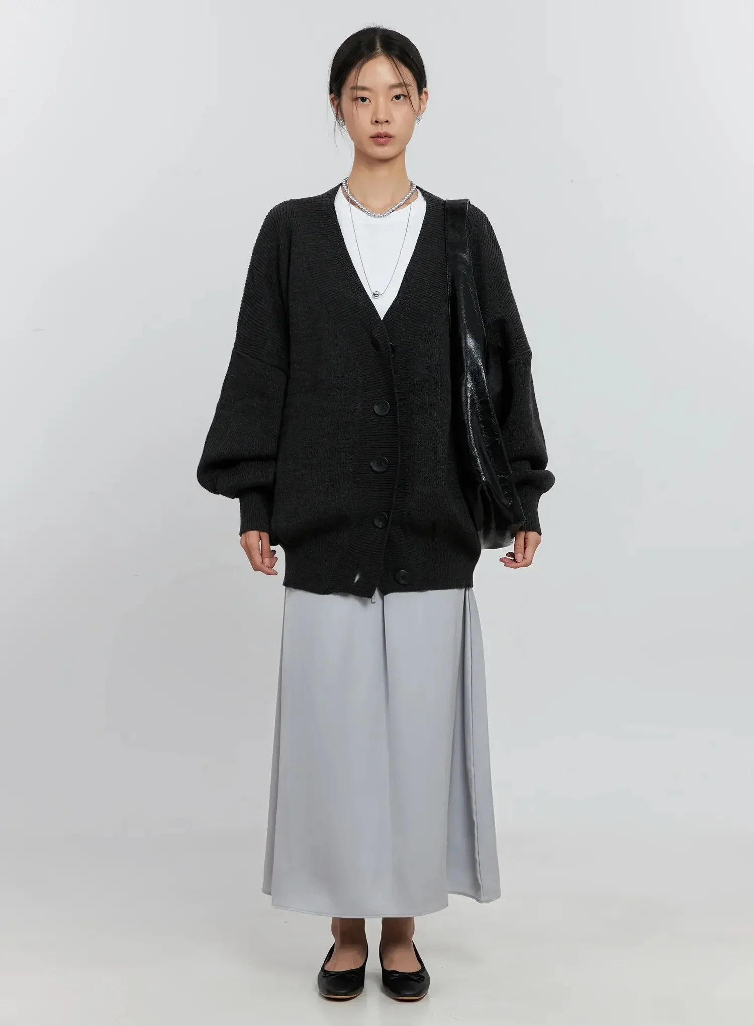 Elegant Satin Maxi Skirt IS516 - Image 15