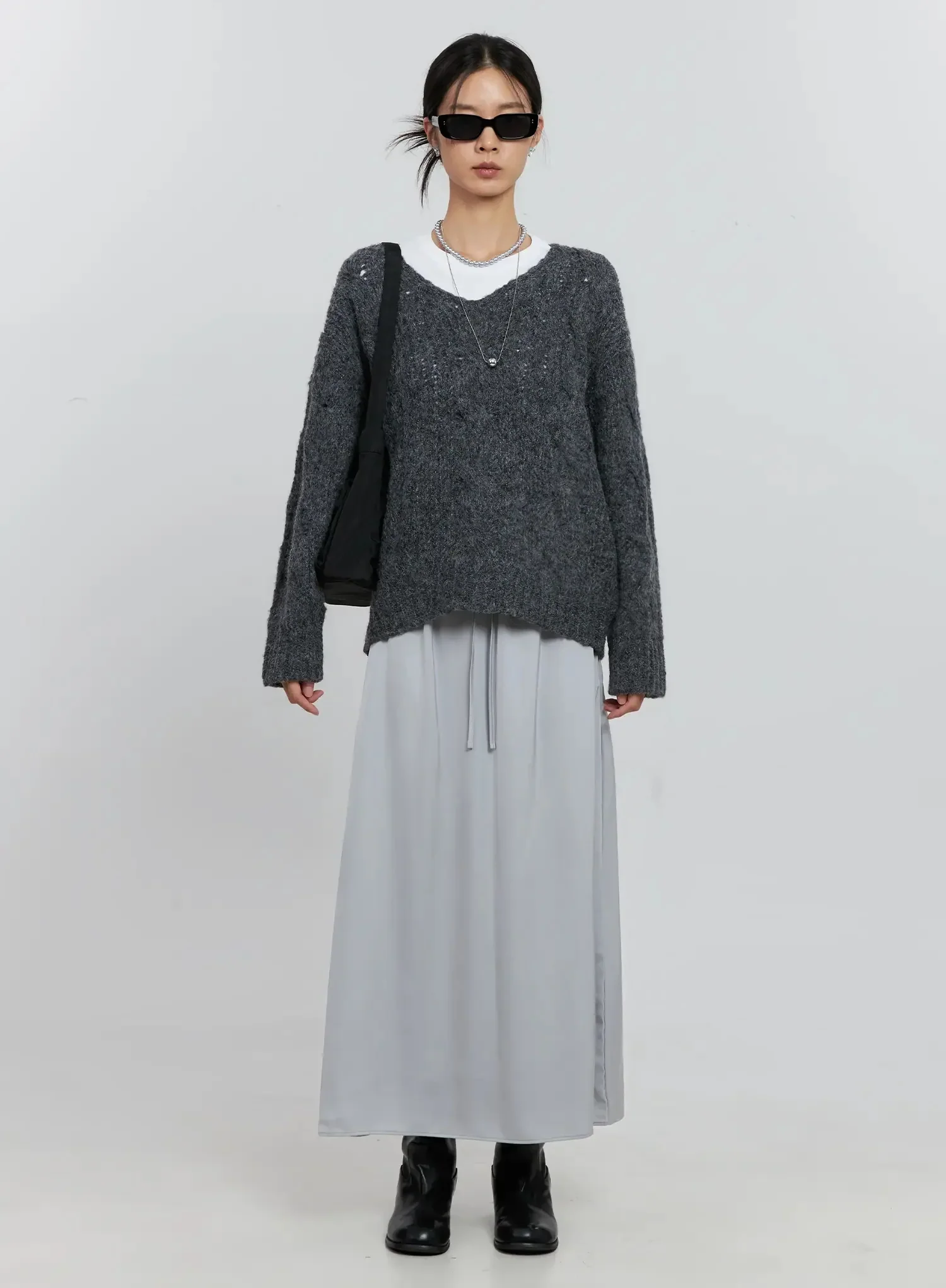 Elegant Satin Maxi Skirt IS516 - Image 16
