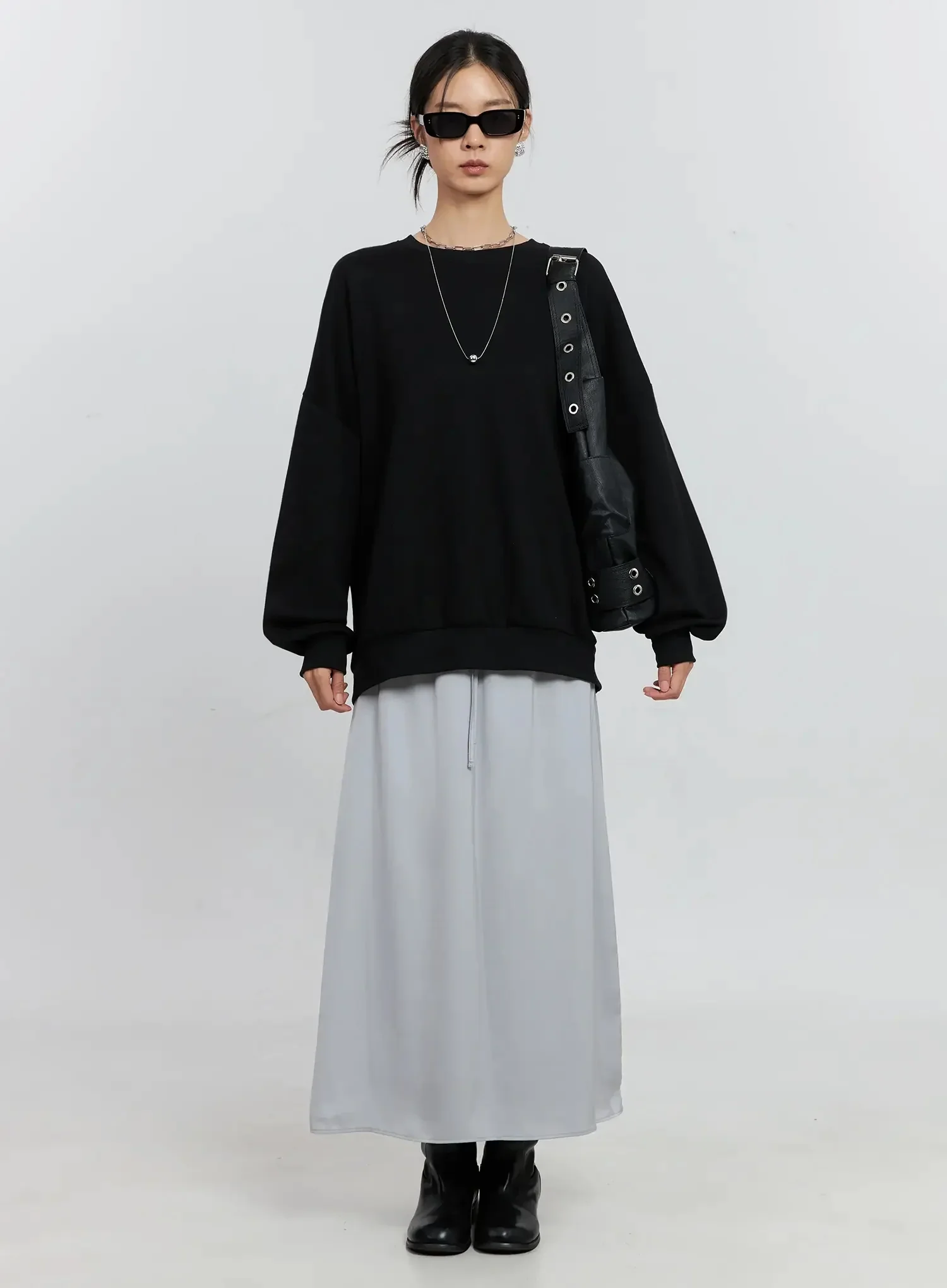Elegant Satin Maxi Skirt IS516 - Image 17