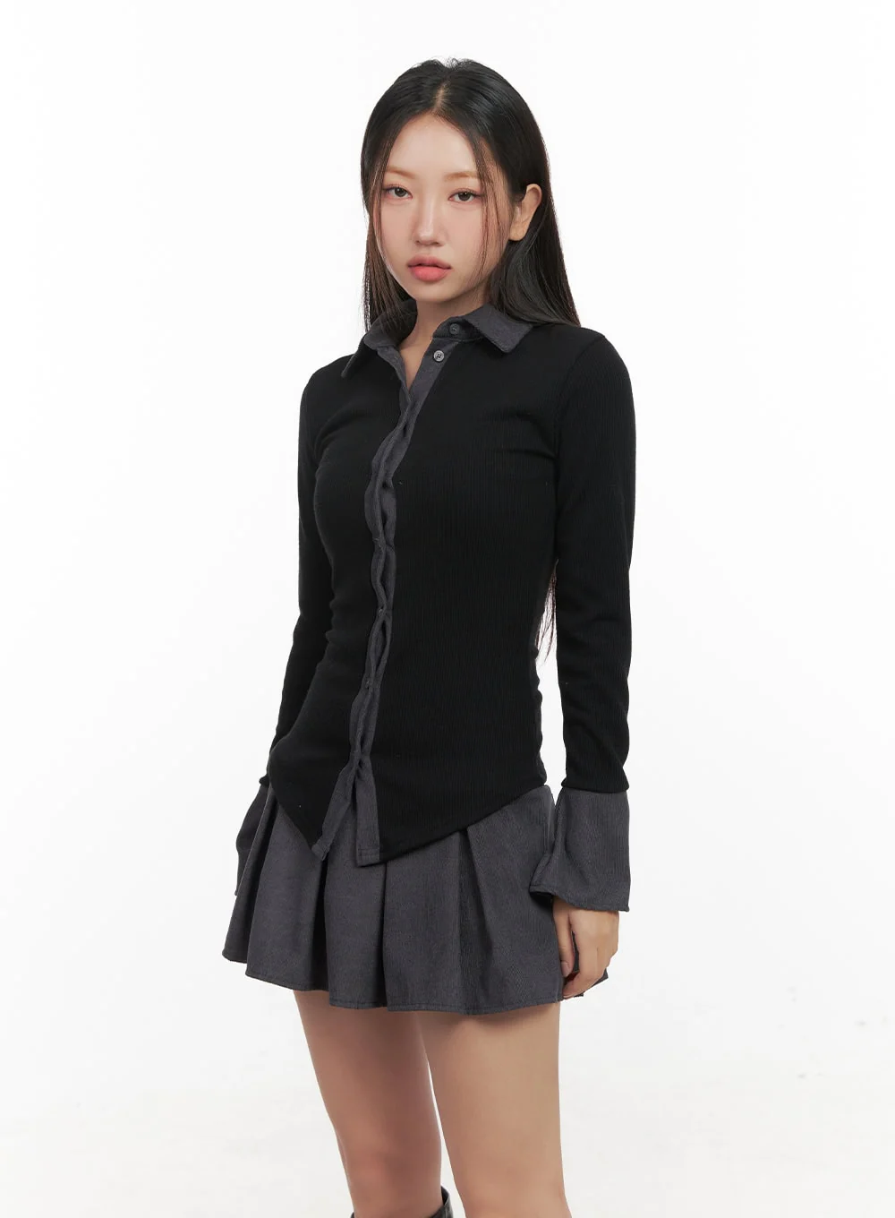 Elegant Slim Fit Button-Up Shirt CD413 - Image 7