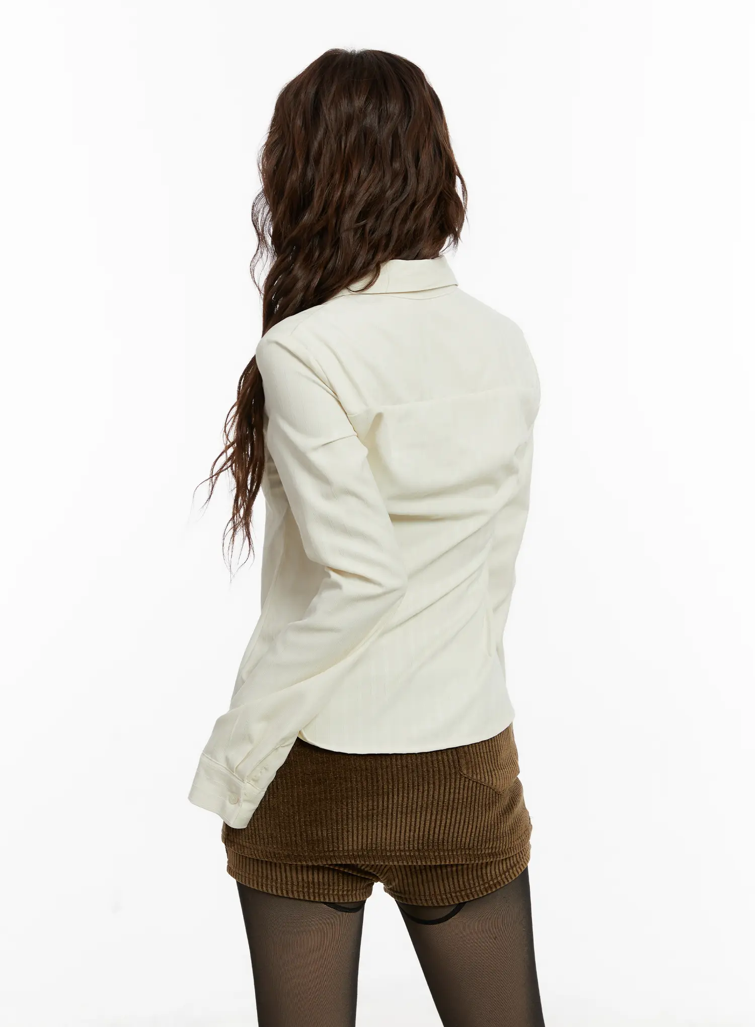 Elegant Striped V-Neck Blouse CD517 - Image 7