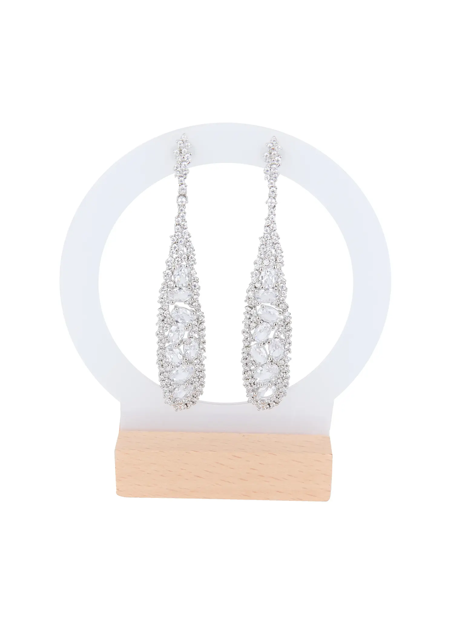 Elegant Teardrop Earrings IS515 - Image 6