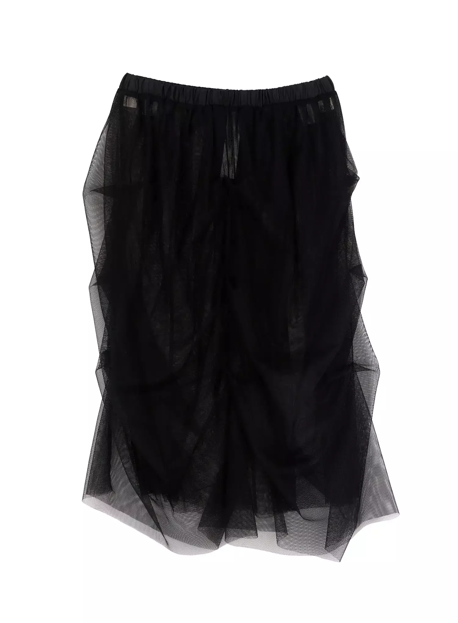 Elegant Tulle Overlay Midi Skirt IM530 - Image 14