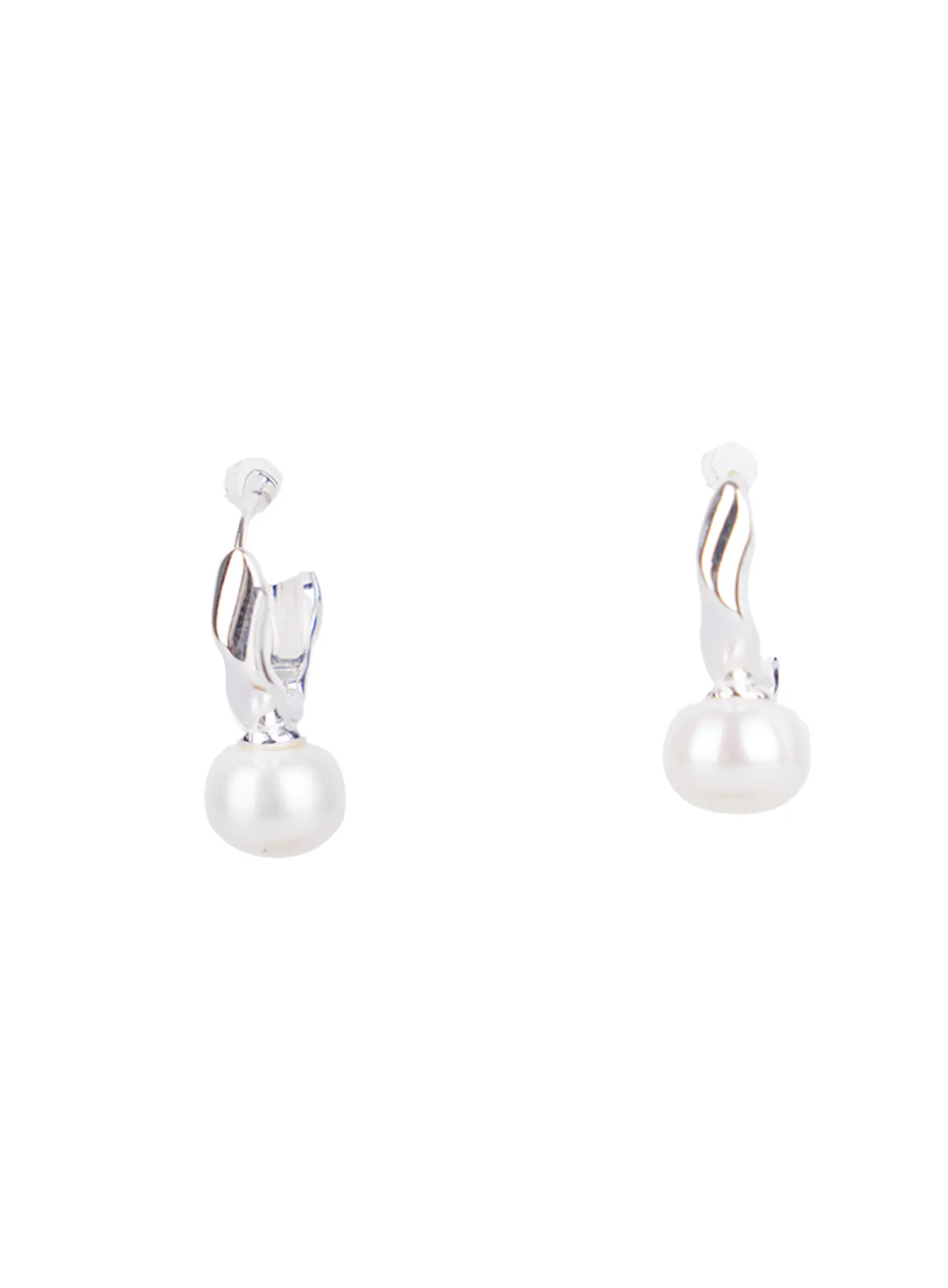Elegant Twist Faux Pearl Earrings CS518 - Image 4