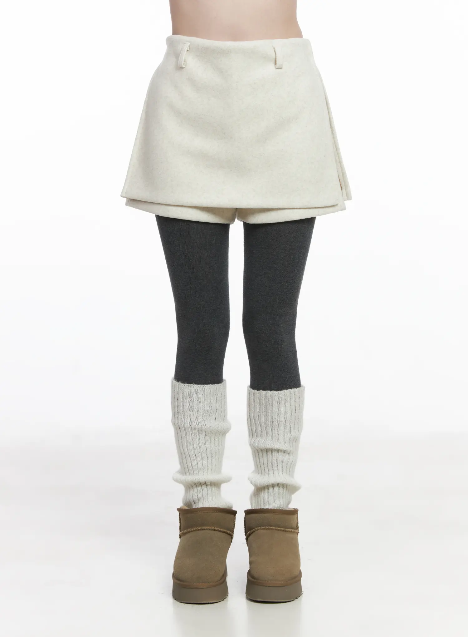 Elegant Wool Mini Skort CJ506 - Image 2