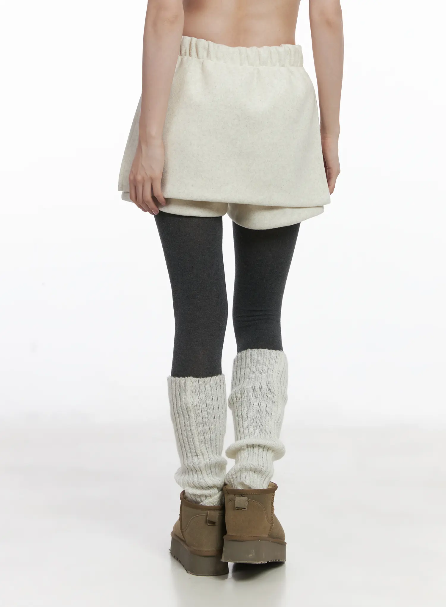 Elegant Wool Mini Skort CJ506 - Image 4