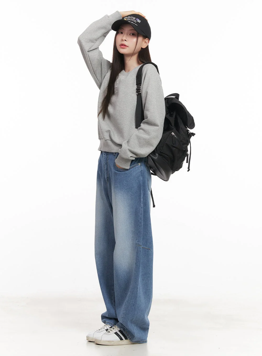 Ellise Wide-Fit Baggy Jeans CM512 - Image 10