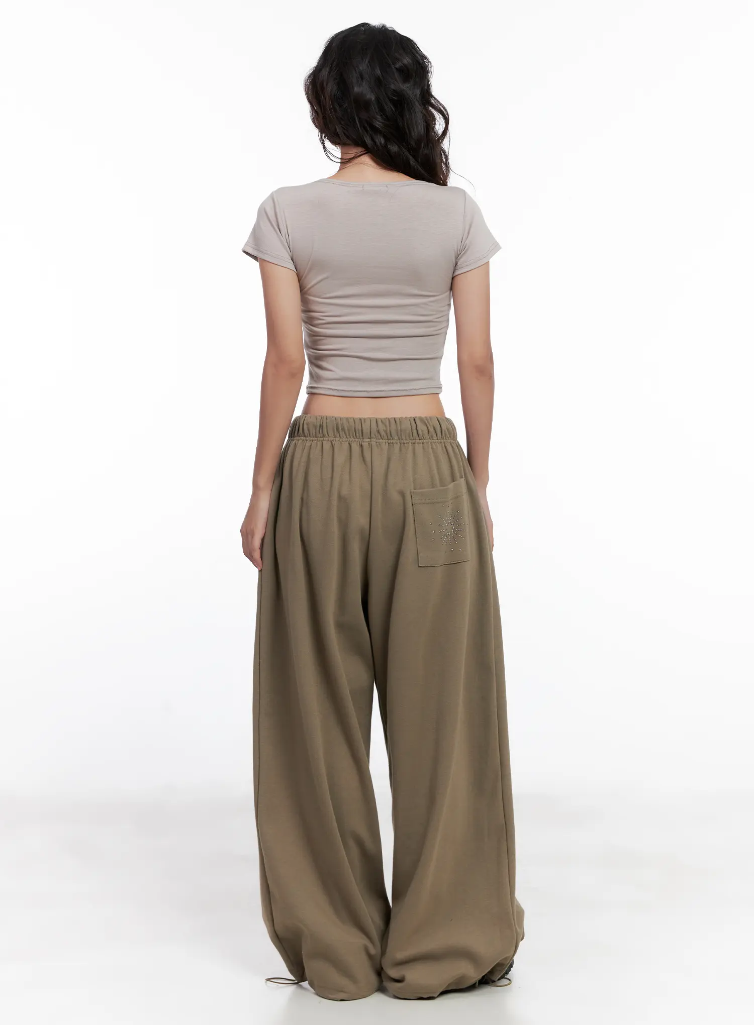 Embellished Wide-Leg Sweatpants CL518 - Image 10