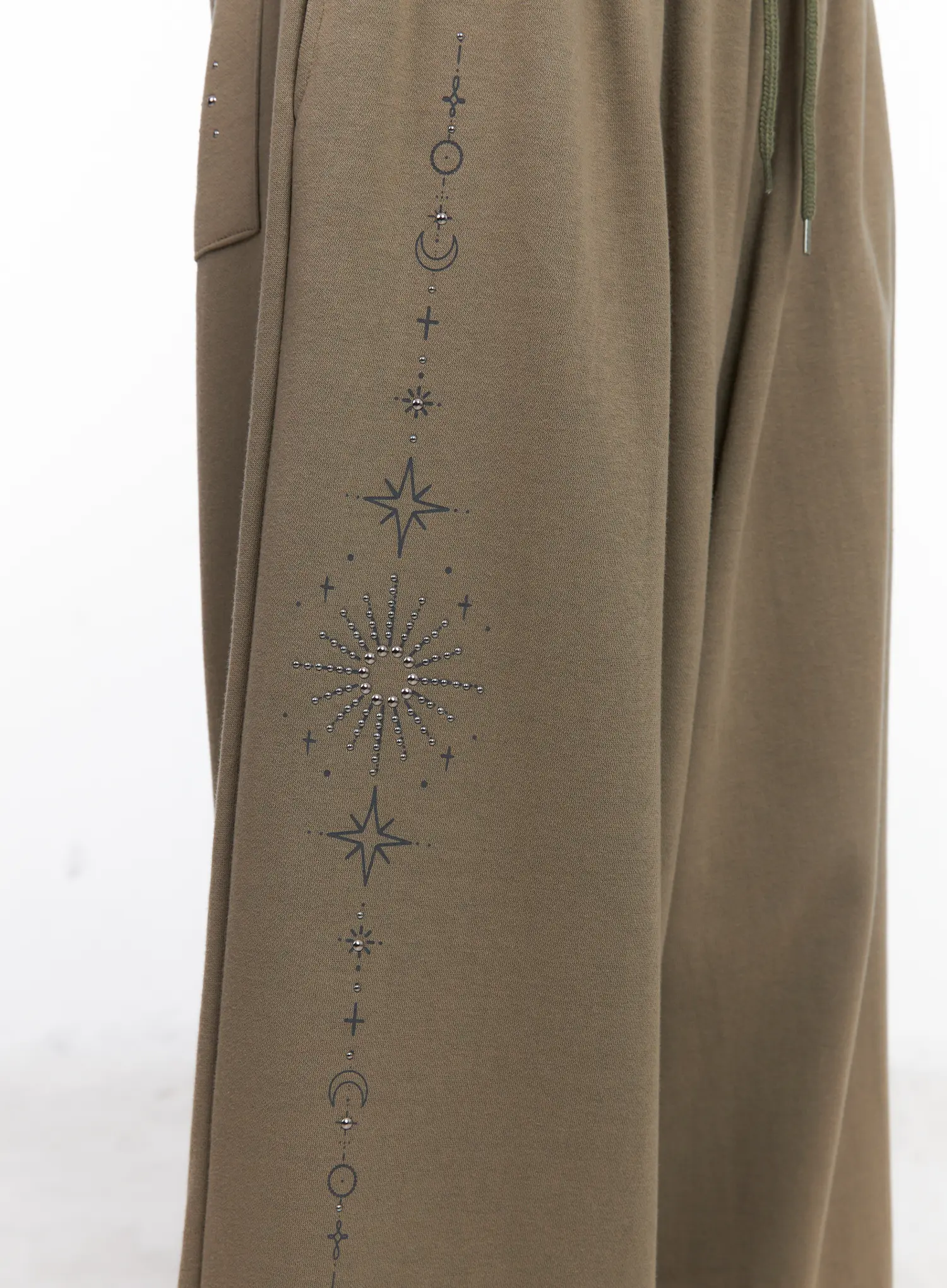 Embellished Wide-Leg Sweatpants CL518 - Image 12