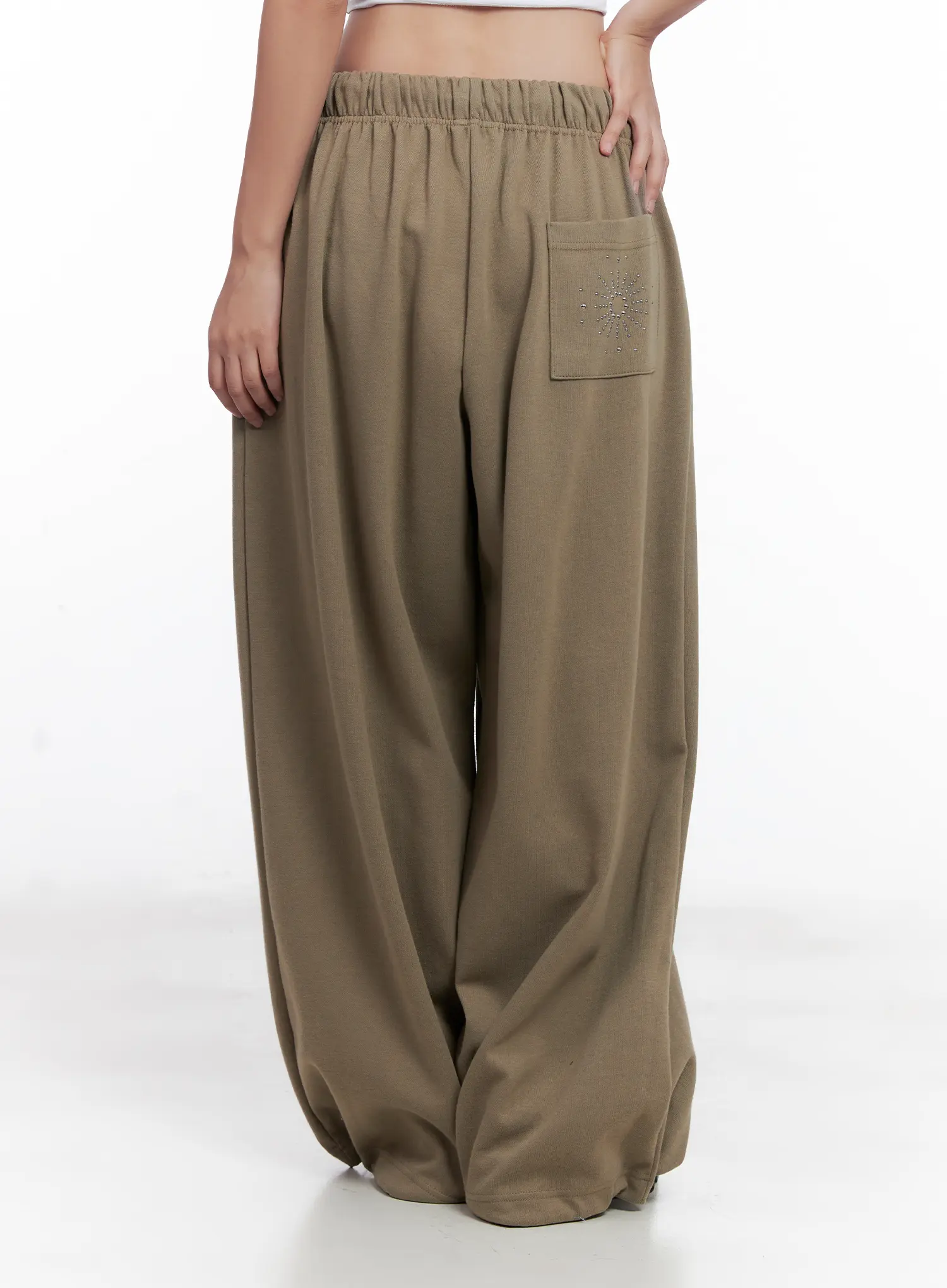 Embellished Wide-Leg Sweatpants CL518 - Image 7