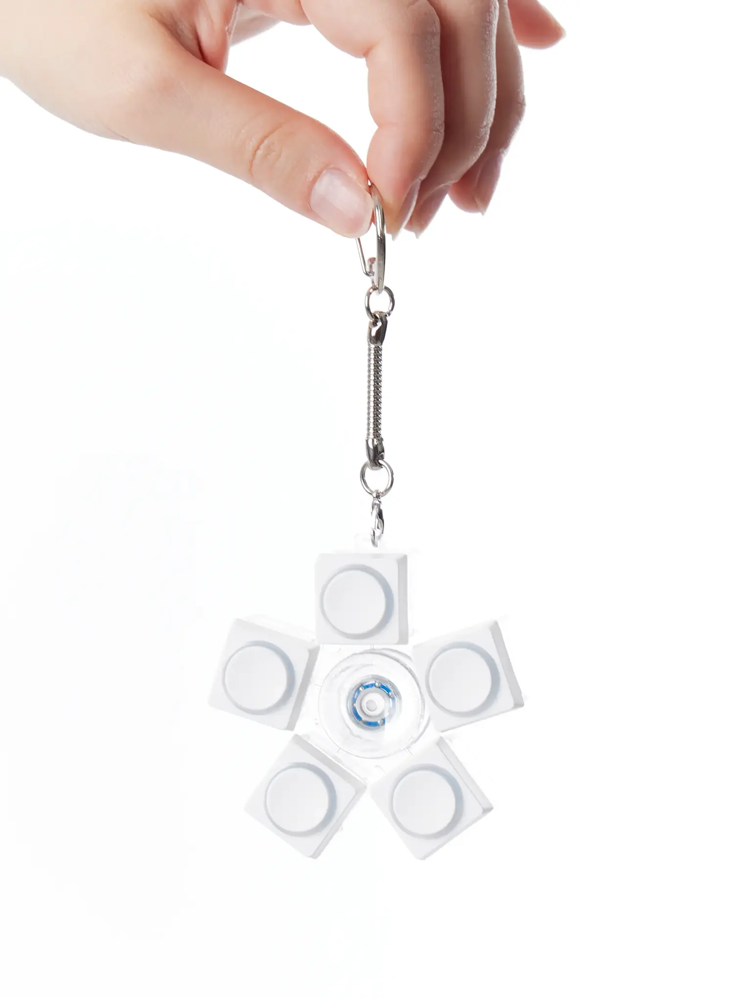 Embossed Circle 5-Keycap Keychain IA524 - Image 8