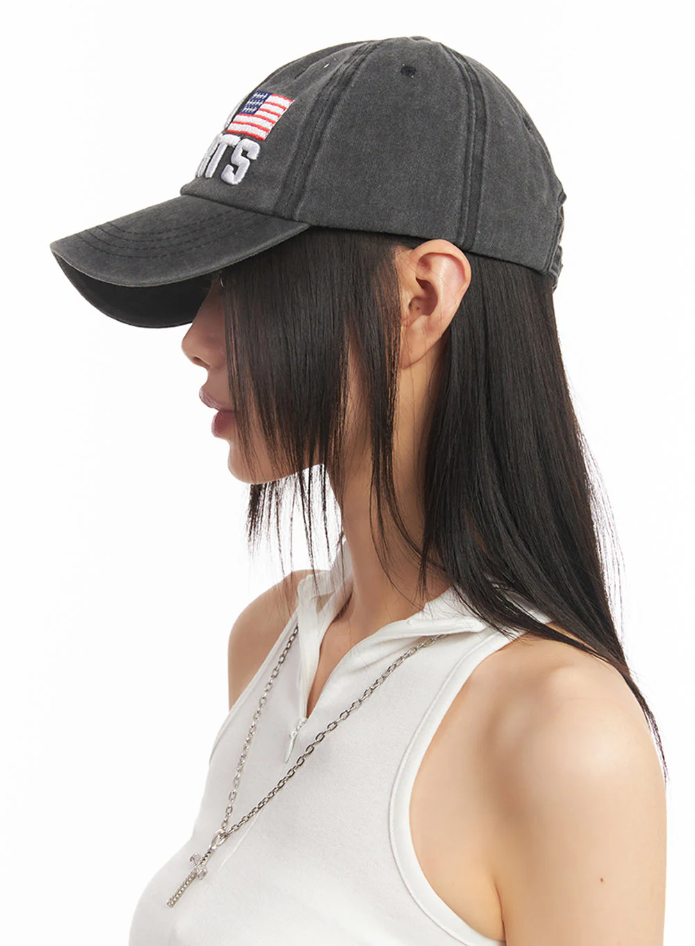 Embroidered Flag Baseball Cap IY502 - Image 8