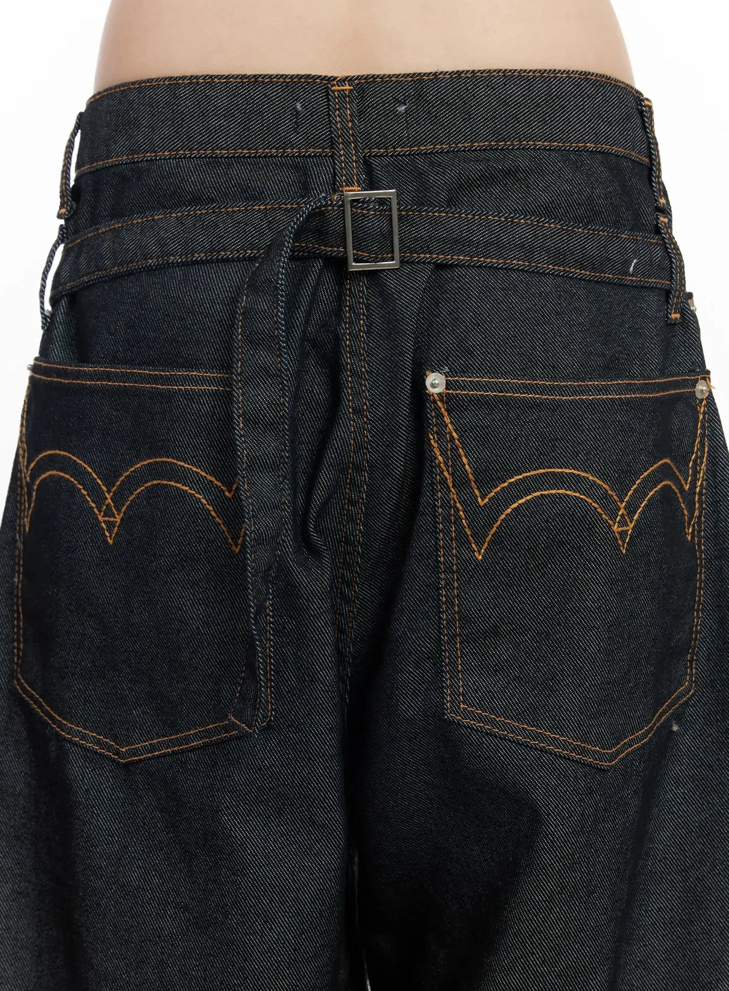 Emiko Wide Leg Buckle Jeans IM523 - Image 2