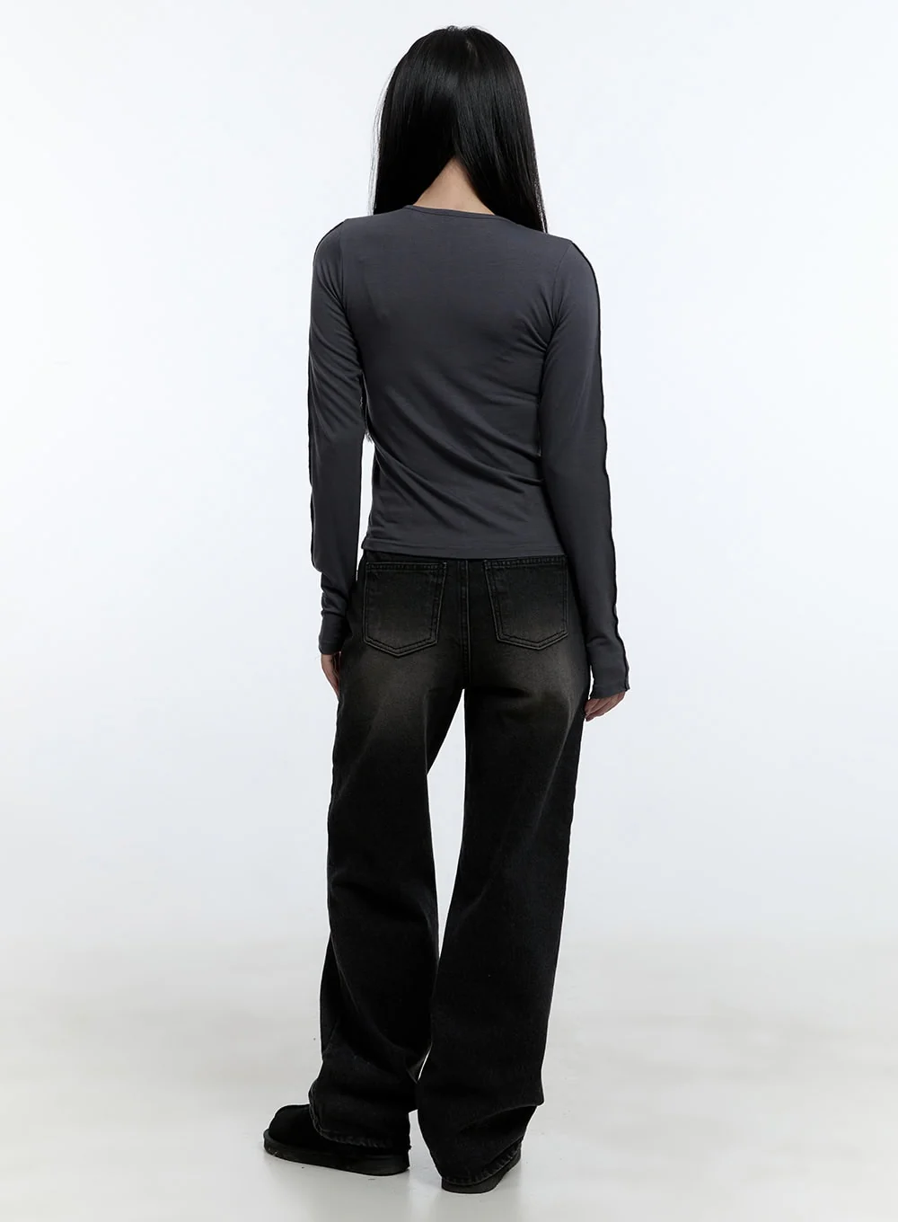 Emilia Cotton Wide Leg Jeans CD420 - Image 6