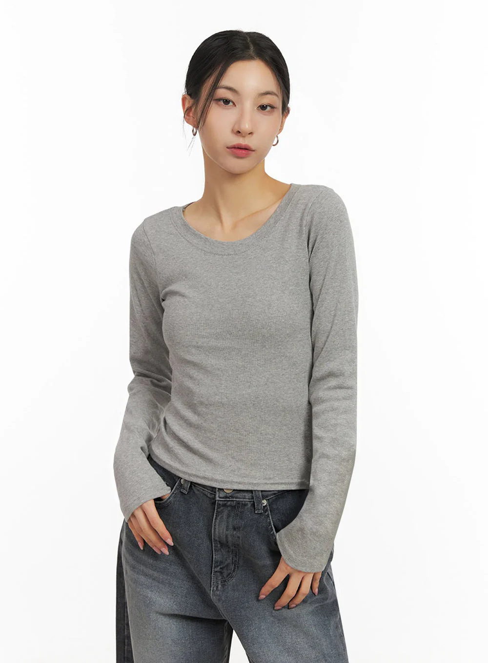 Essential Comfort Round-Neck Top ID431 - Image 12