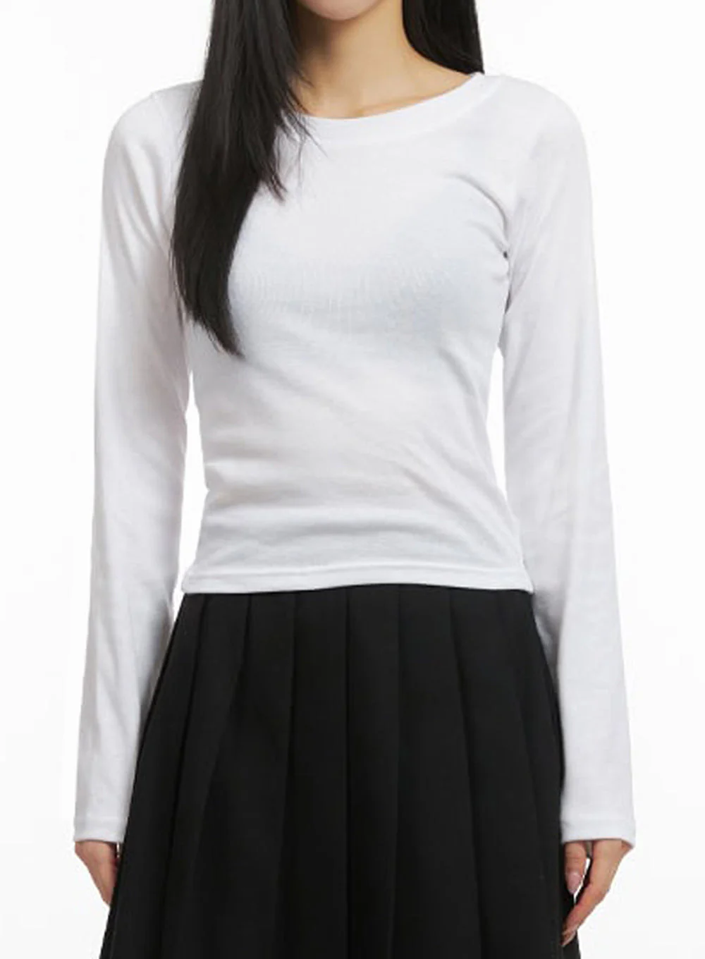Essential Comfort Round-Neck Top ID431 - Image 3