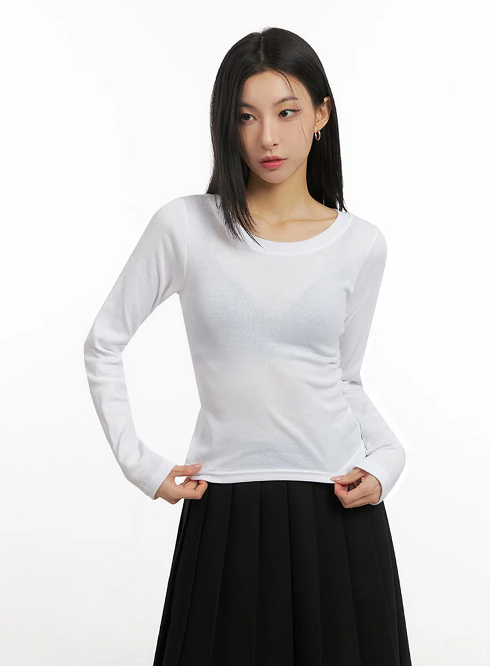 Essential Comfort Round-Neck Top ID431 - Image 6
