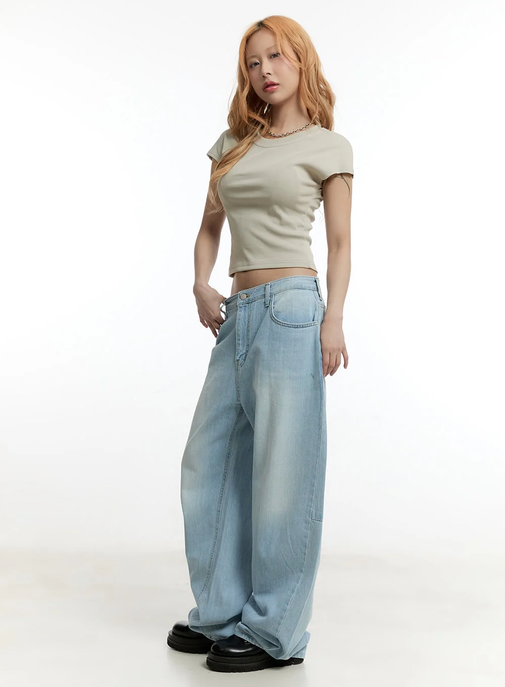 Essential Cotton Crop Top CY501 - Image 5