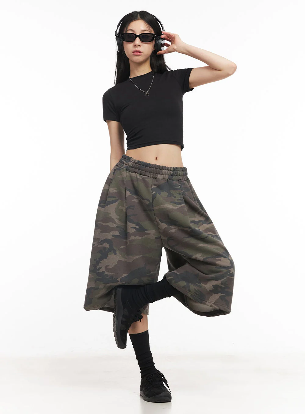 Essential Cotton Crop Top IY529 - Image 2