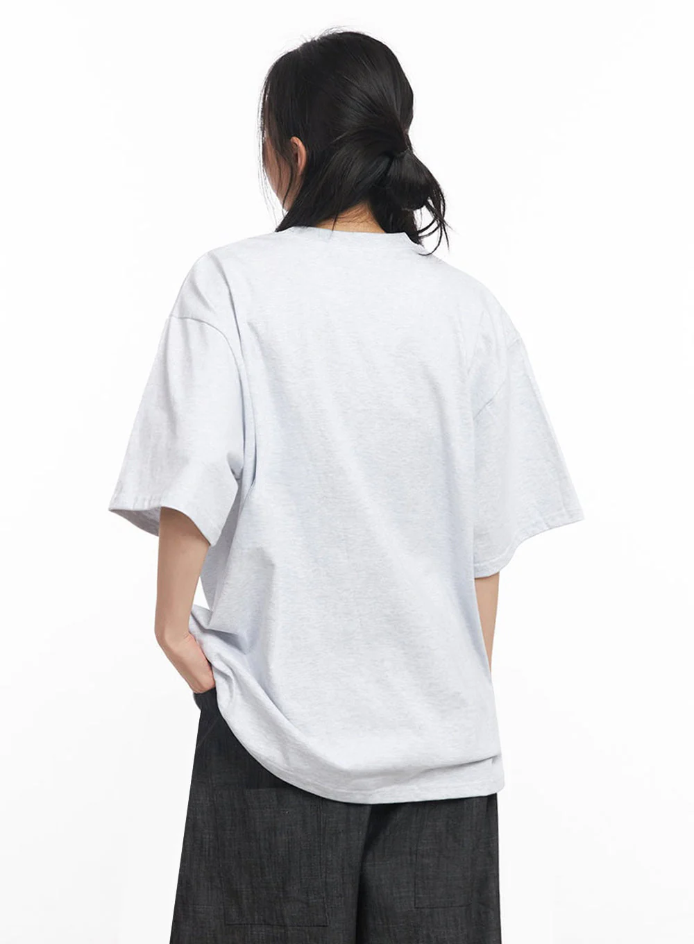 Essential Cotton Oversize T-Shirt IY529 - Image 10