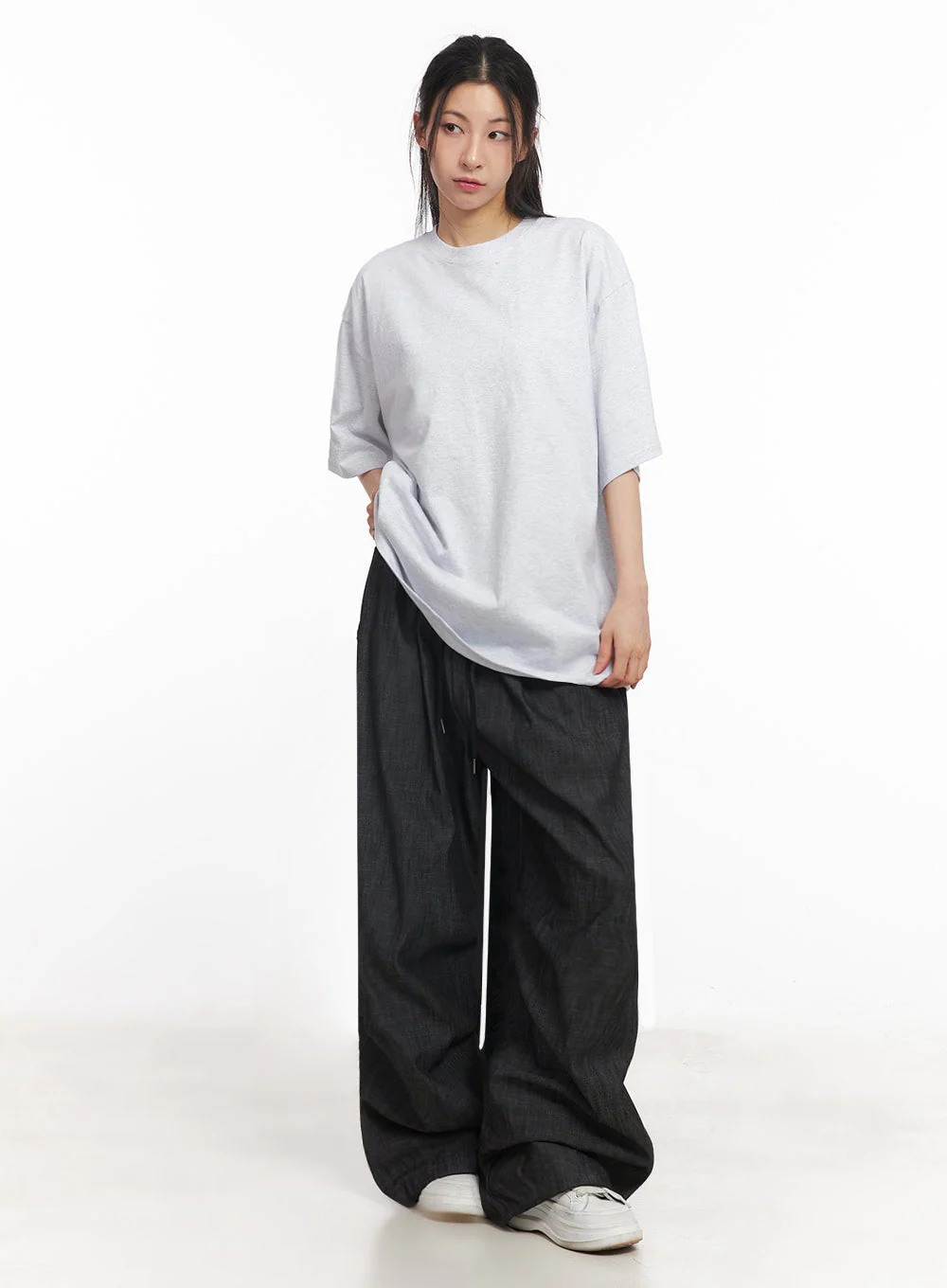 Essential Cotton Oversize T-Shirt IY529 - Image 11