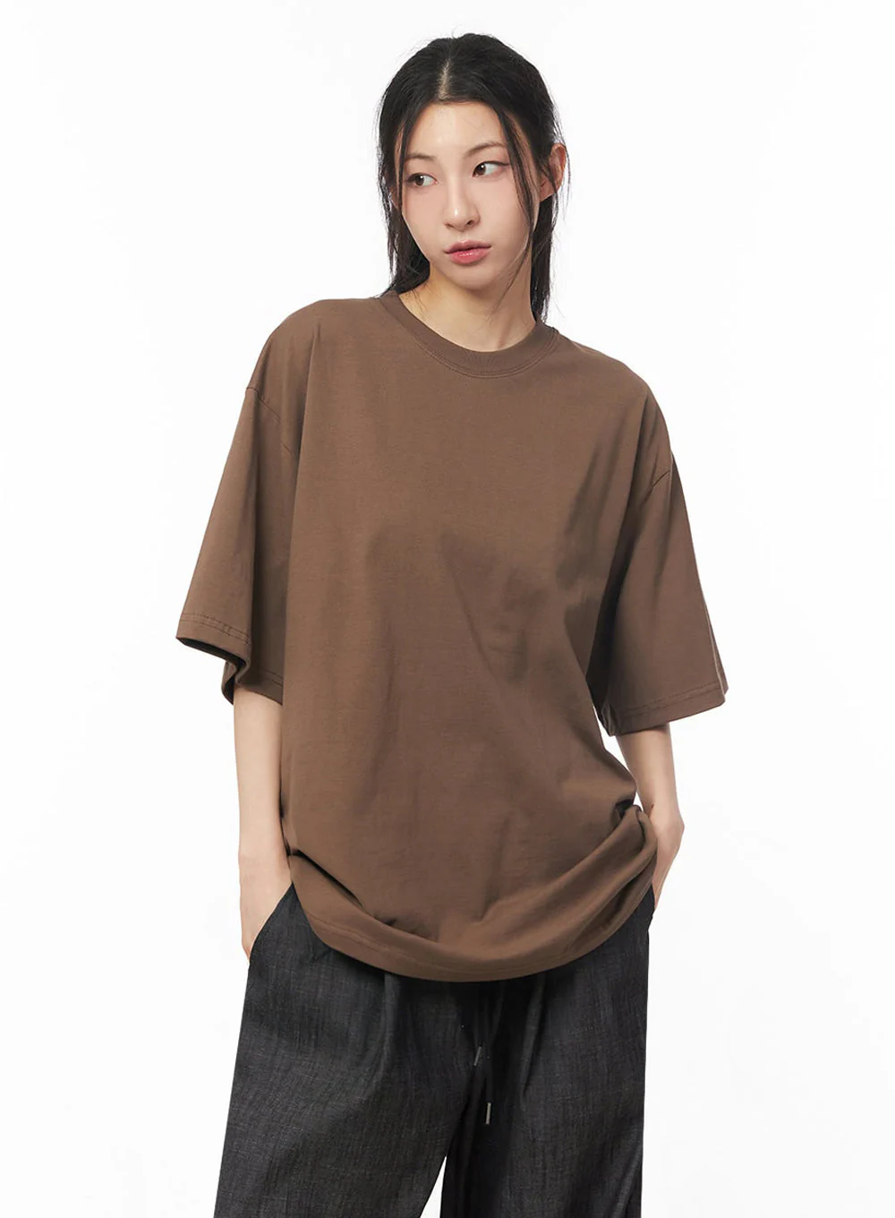 Essential Cotton Oversize T-Shirt IY529 - Image 17
