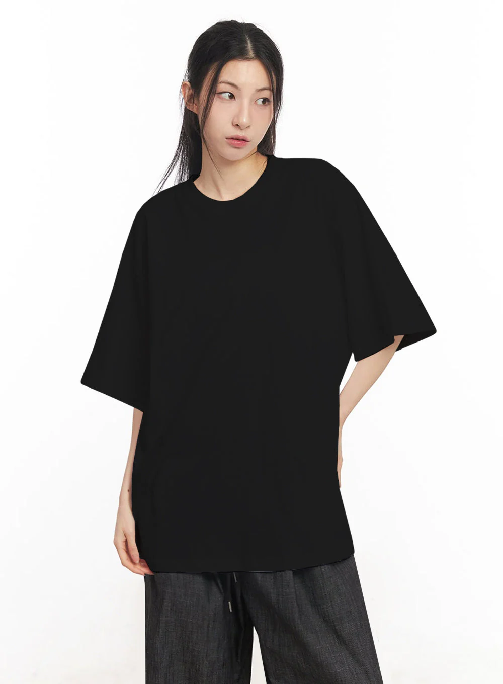 Essential Cotton Oversize T-Shirt IY529 - Image 18