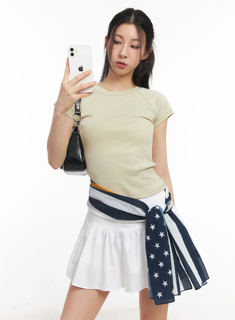 Essential Cotton Raglan Top IY529 - Image 13