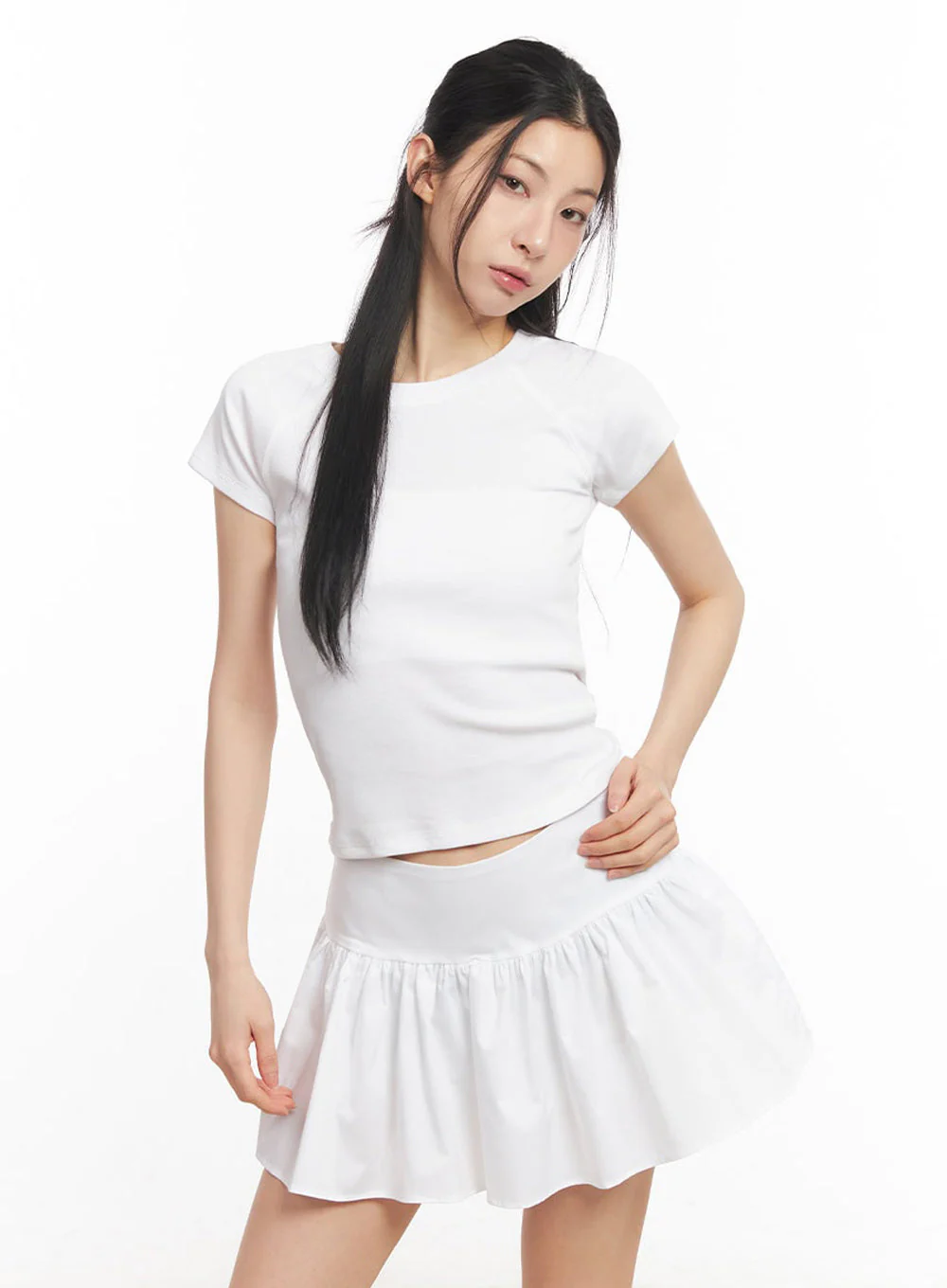 Essential Cotton Raglan Top IY529 - Image 6