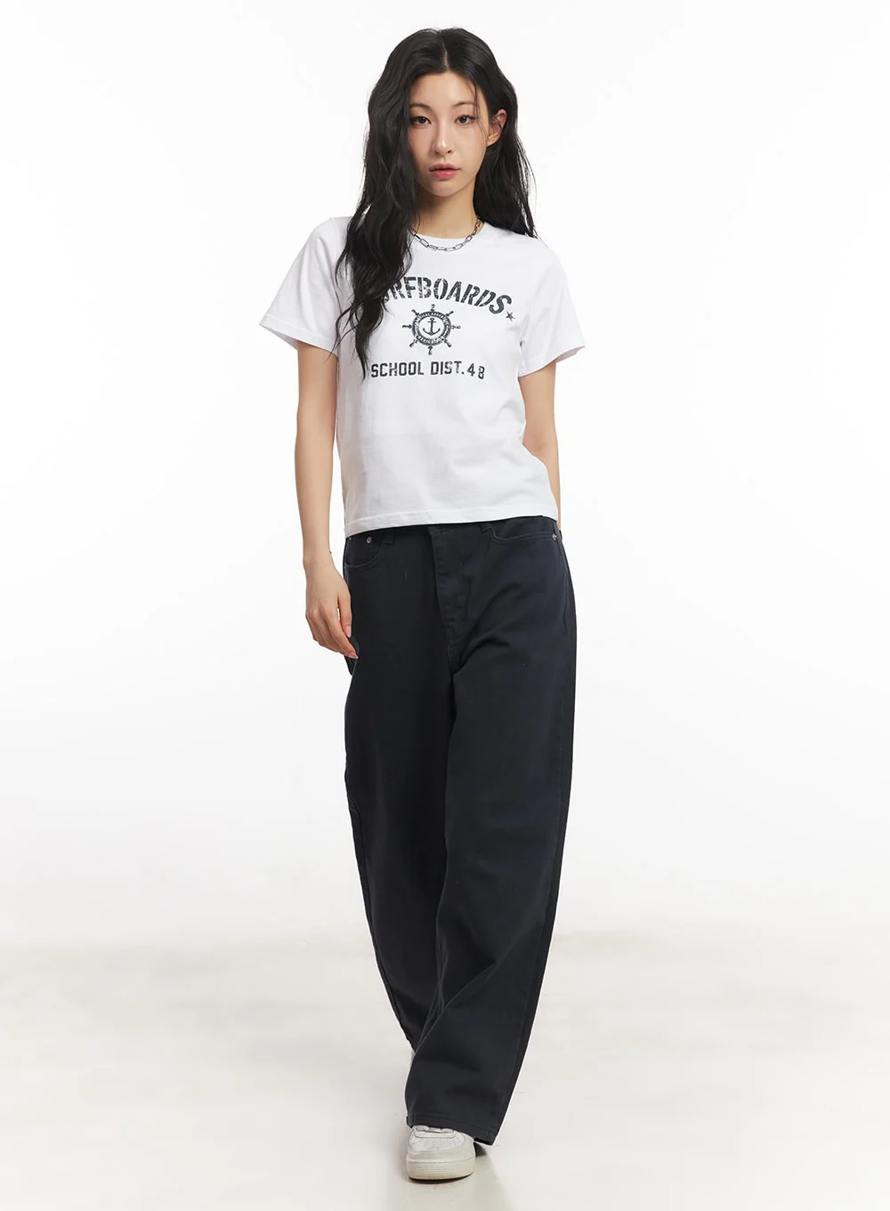 Essential Cotton Wide-Leg Pants CA503 - Image 2