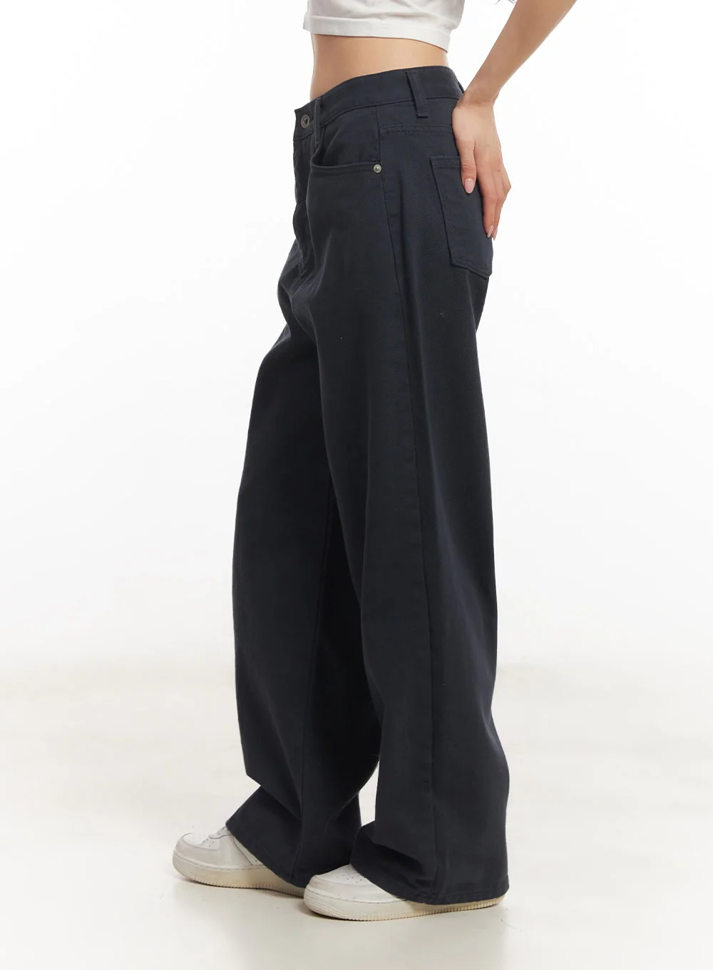 Essential Cotton Wide-Leg Pants CA503 - Image 3
