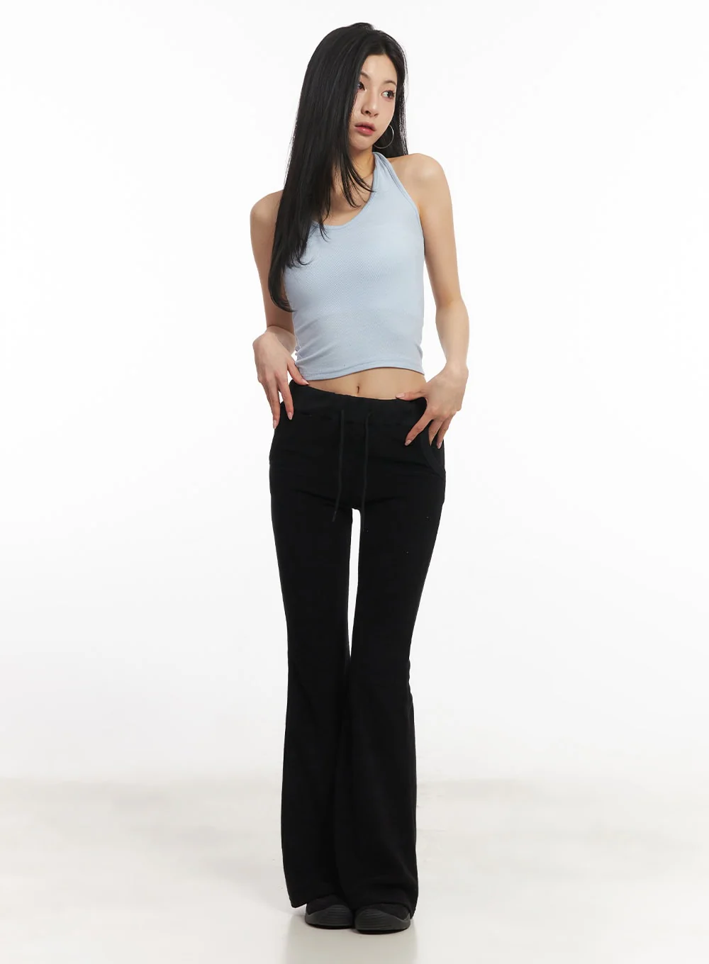 Essential Halter Crop Tank Top CA503 - Image 2