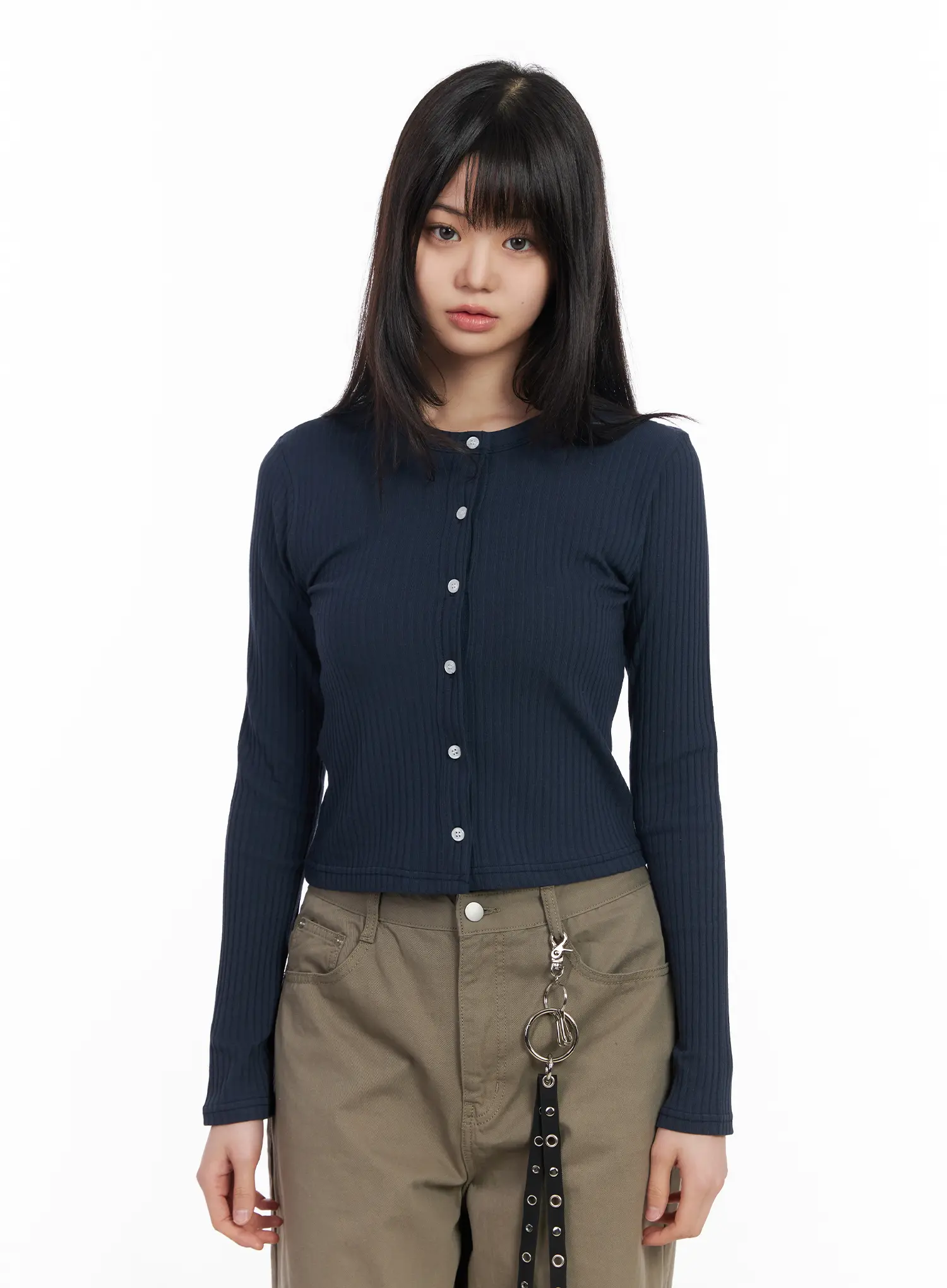 Essential Long Sleeve Cardigan CM513 - Image 11