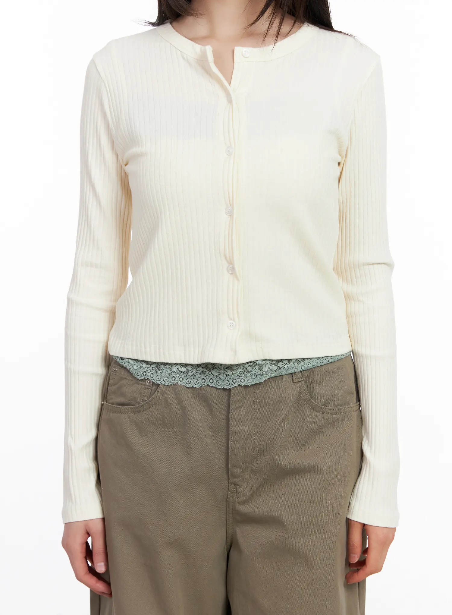 Essential Long Sleeve Cardigan CM513 - Image 7