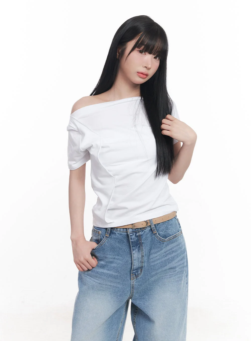 Essential Off-Shoulder Top CY527 - Image 11
