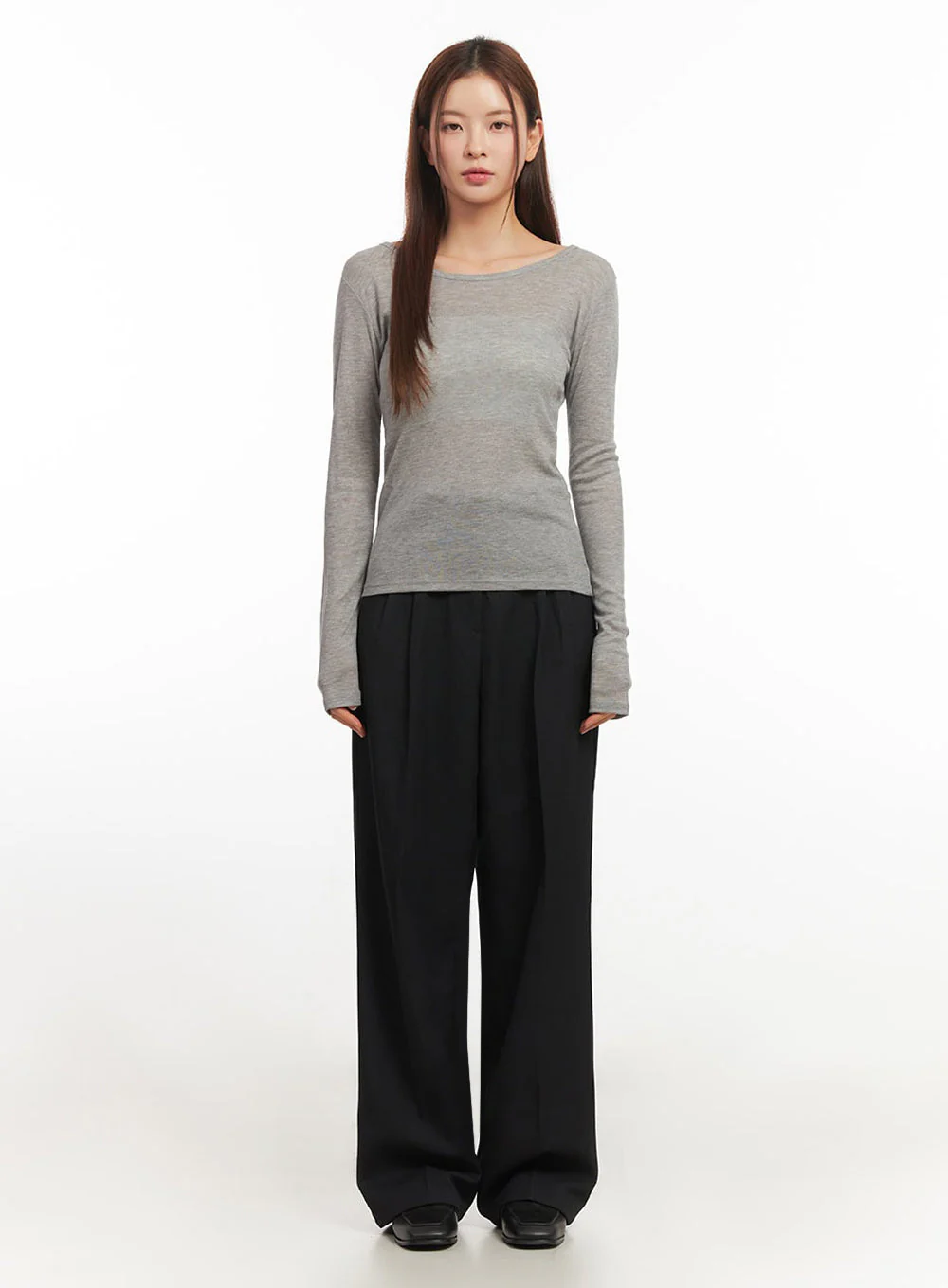 Essential Sheer Long-Sleeve Top IM524 - Image 5