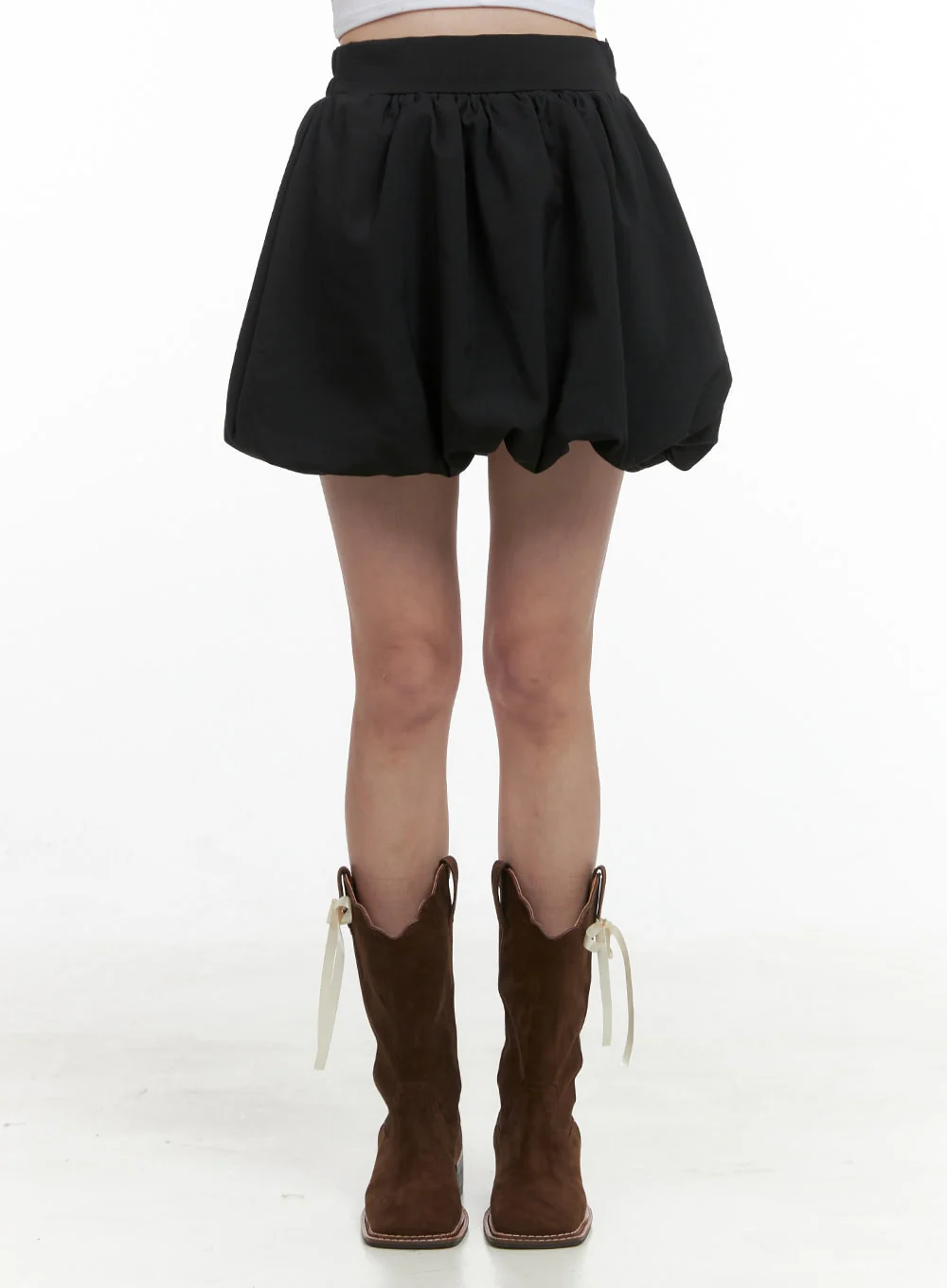 Essential Solid Polyester Mini Skirt OS411 - Image 2