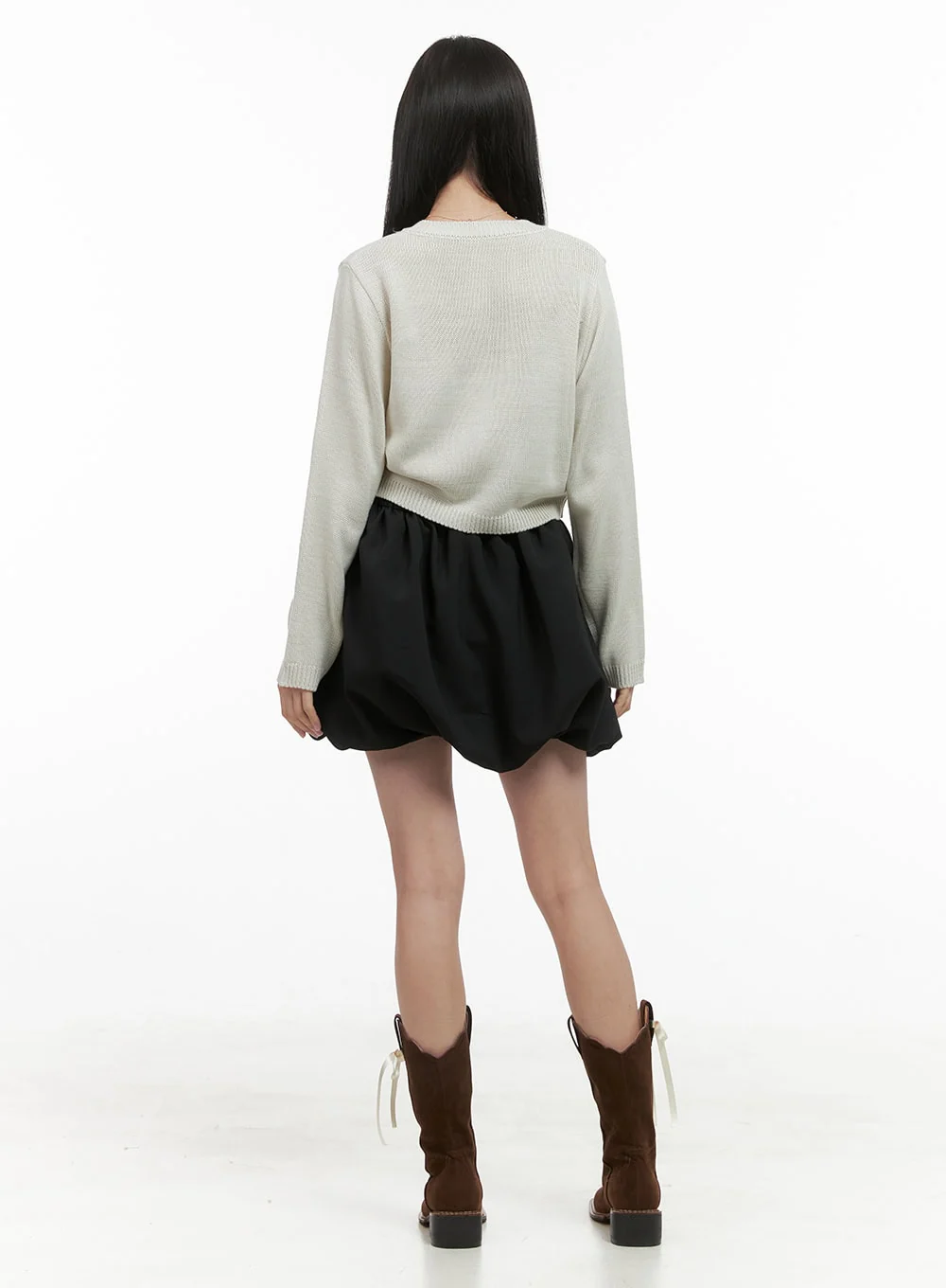 Essential Solid Polyester Mini Skirt OS411 - Image 6
