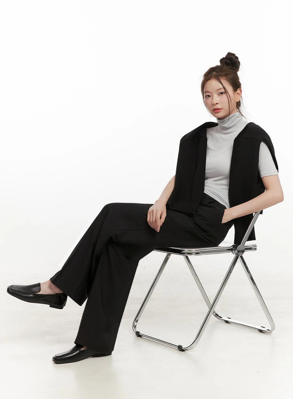 Essential Turtle Neck Short Sleeve Top IF505